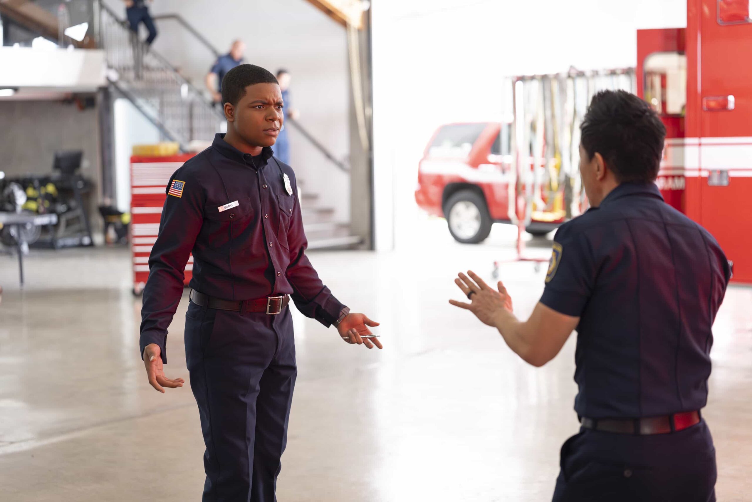 9-1-1: “Handle with Care” - Harry’s first day as a probie proves to be more challenging than Chimney expects. Meanwhile, Eddie and Hen are called into court over a former patient that brings back some old demons. THURSDAY, JAN. 29 (8:00-9:00 p.m. EST) on ABC.  (Disney/Christopher Willard) 
ELIJAH M. COOPER