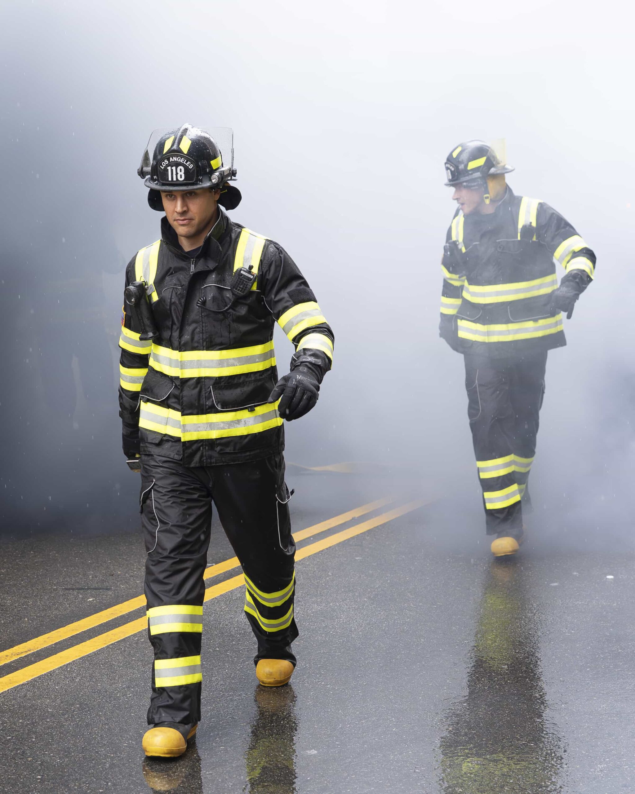 9-1-1: “Handle with Care” - Harry’s first day as a probie proves to be more challenging than Chimney expects. Meanwhile, Eddie and Hen are called into court over a former patient that brings back some old demons. THURSDAY, JAN. 29 (8:00-9:00 p.m. EST) on ABC.  (Disney/Christopher Willard) 
RYAN GUZMAN, OLIVER STARK