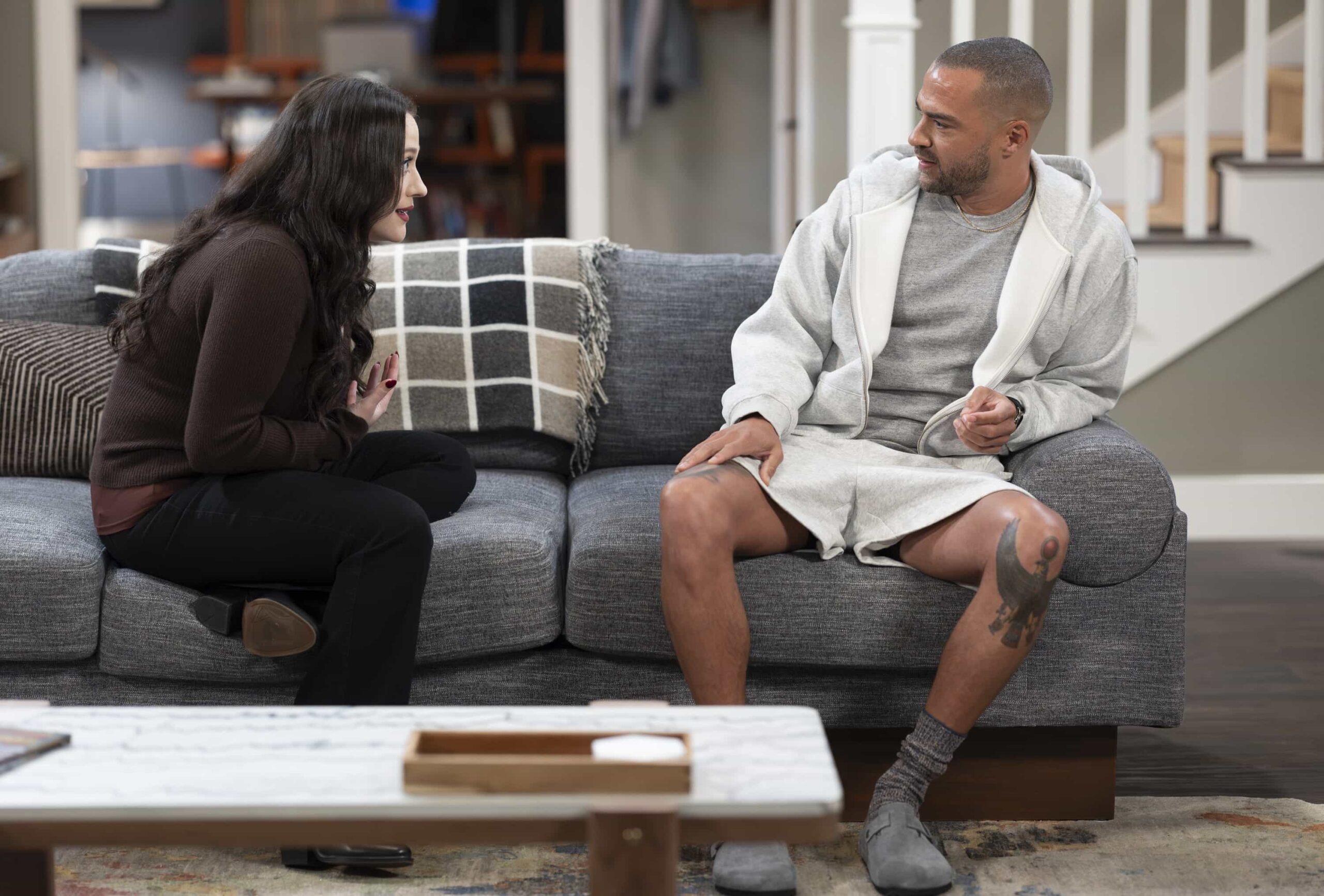 SHIFTING GEARS - “Surprise” - Matt revs his love life back up only to find the road rockier than expected. Meanwhile, a chance romantic moment has Riley and Gabe questioning the nature of their relationship. Jenna Elfman, Jesse Williams, Angela Kinsey and Mookie Betts guest star. WEDNESDAY, FEB. 4 (8:00-8:30 p.m. EST) on ABC. (Disney/Raymond Liu) 
KAT DENNINGS, JESSE WILLIAMS