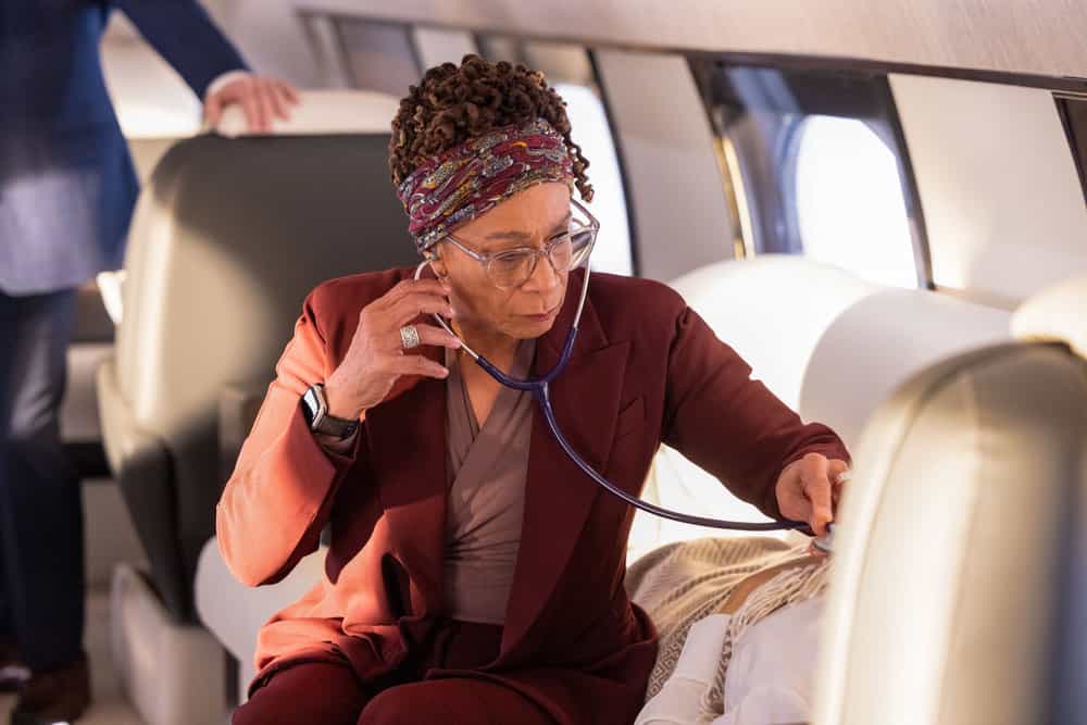 CHICAGO MED -- "Spill Your Guts" Episode 1112 -- Pictured: S. Epatha Merkerson as Sharon Goodwin -- (Photo by: George Burns Jr/NBC)
