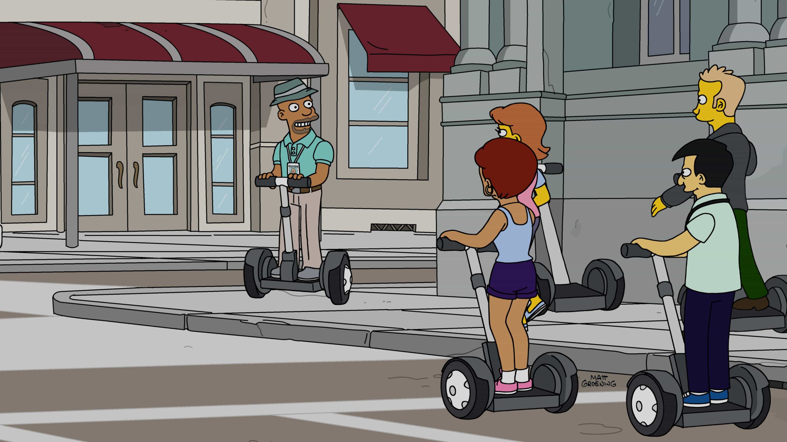 THE SIMPSONS Season 37 Episode 14 : Marge’s crusade to get the family dog in better shape leads to her entering Santa’s Little Helper in canine agility competitions and a trip to the National Dog Show in Philadelphia. There, Marge and Homer suddenly find themselves — and the dog — mixed up in a historical conspiracy adventure worthy of a “National Treasure” movie in the “Irrational Treasure” 800th episode of THE SIMPSONS airing Sunday, Feb. 15 (8:00-8:30 PM ET/PT) on FOX. THE SIMPSONS © 2026 20th Television / FOX.