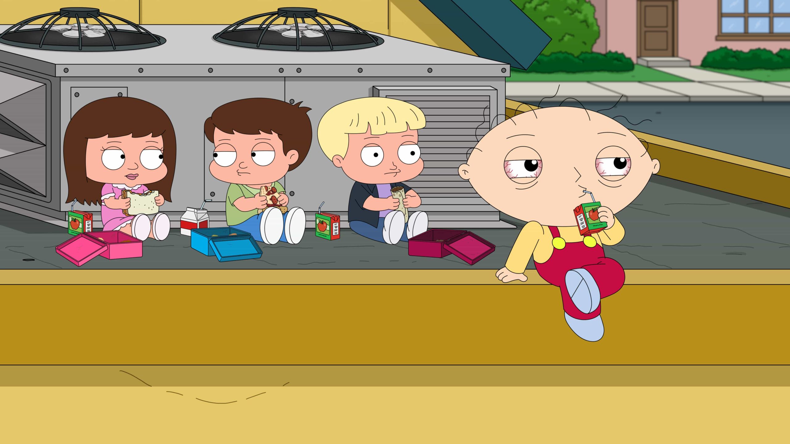 FAMILY GUY Season 24 Episode 1 Still : For the first time in the show's history, Lois and Stewie finally understand each other -- thanks to Brian's edibles -- and explore and try to explain their complicated relationship in the all-new "The Edible Arrangement" season premiere episode of Family Guy airing Sunday, February 15 (9:31-10:00 PM ET/PT) on FOX. FAMILY GUY © 2026 by 20th Television