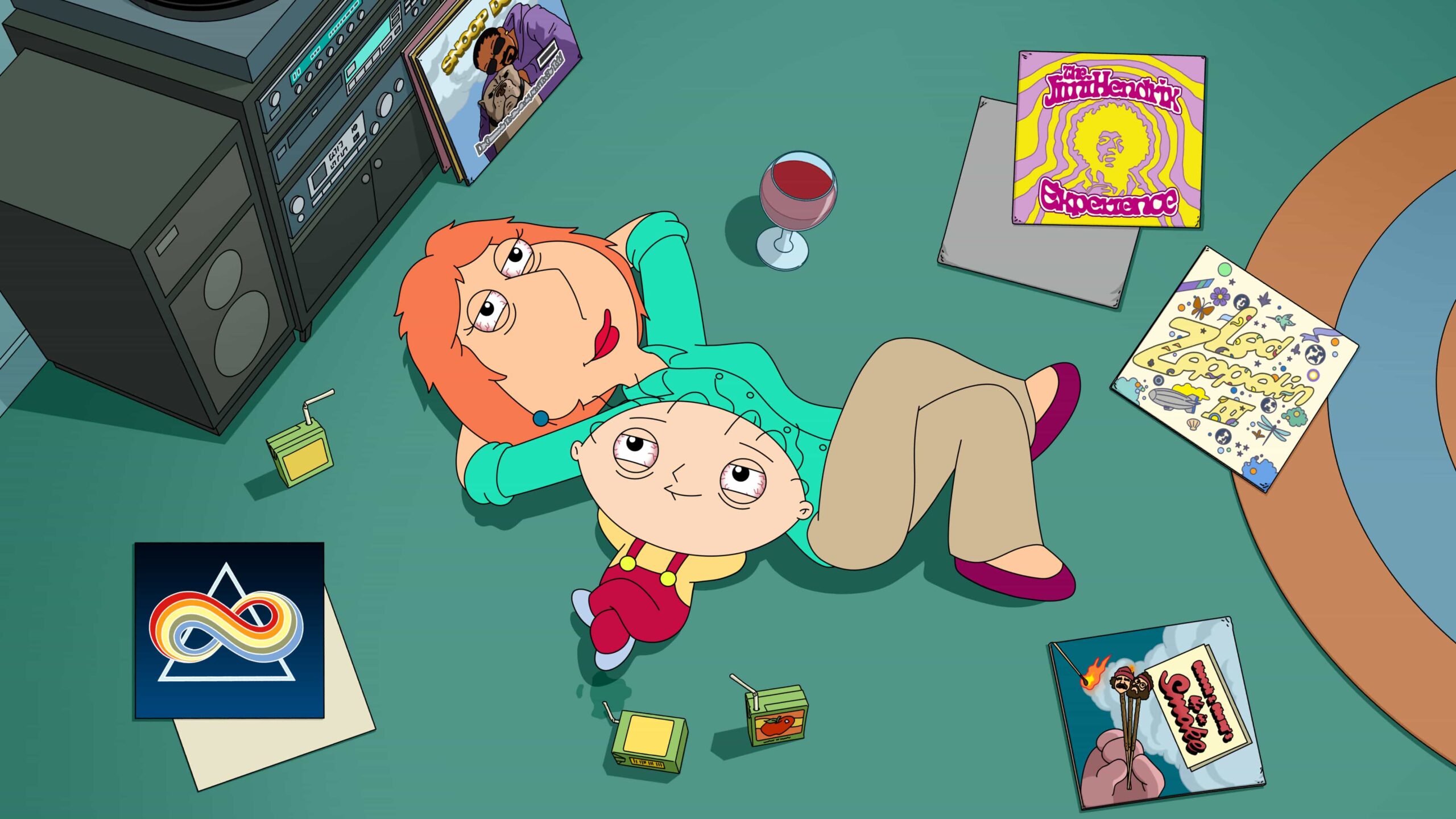 FAMILY GUY: For the first time in the show's history, Lois and Stewie finally understand each other -- thanks to Brian's edibles -- and explore and try to explain their complicated relationship in the all-new "The Edible Arrangement" season premiere episode of Family Guy airing Sunday, February 15 (9:31-10:00 PM ET/PT) on FOX. FAMILY GUY © 2026 by 20th Television