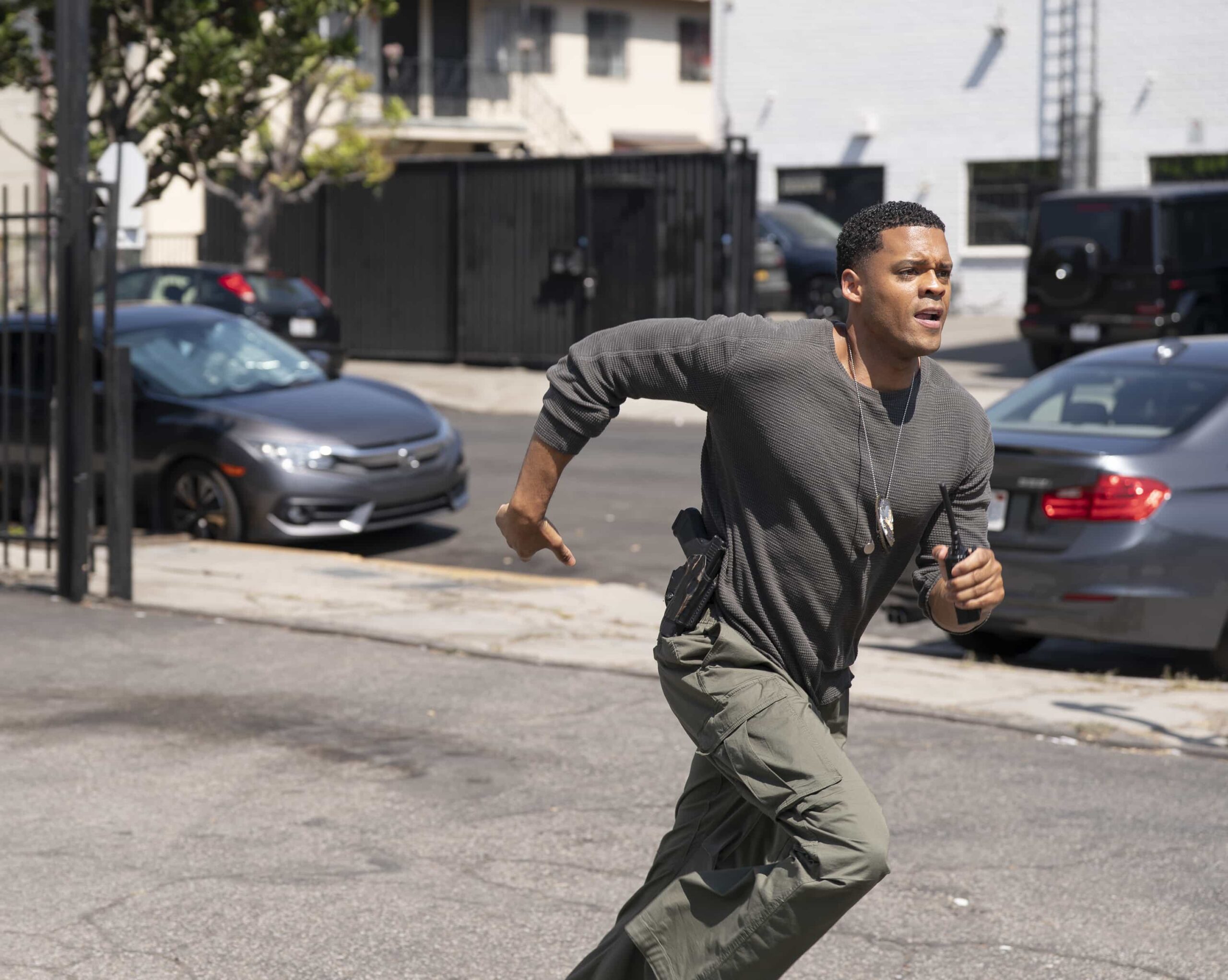 THE ROOKIE Season 8 Episode 7 Photo - “Baja” - Harper and Lucy go undercover in Baja while investigating the murder of two young women. Back in LA, Bradford and the FBI task force assist in the investigation, while Nolan and Bailey navigate their long-distance relationship. MONDAY, FEB. 16 (10:00-11:00 p.m. EST) on ABC. (Disney/Mike Taing) 
DERIC AUGUSTINE