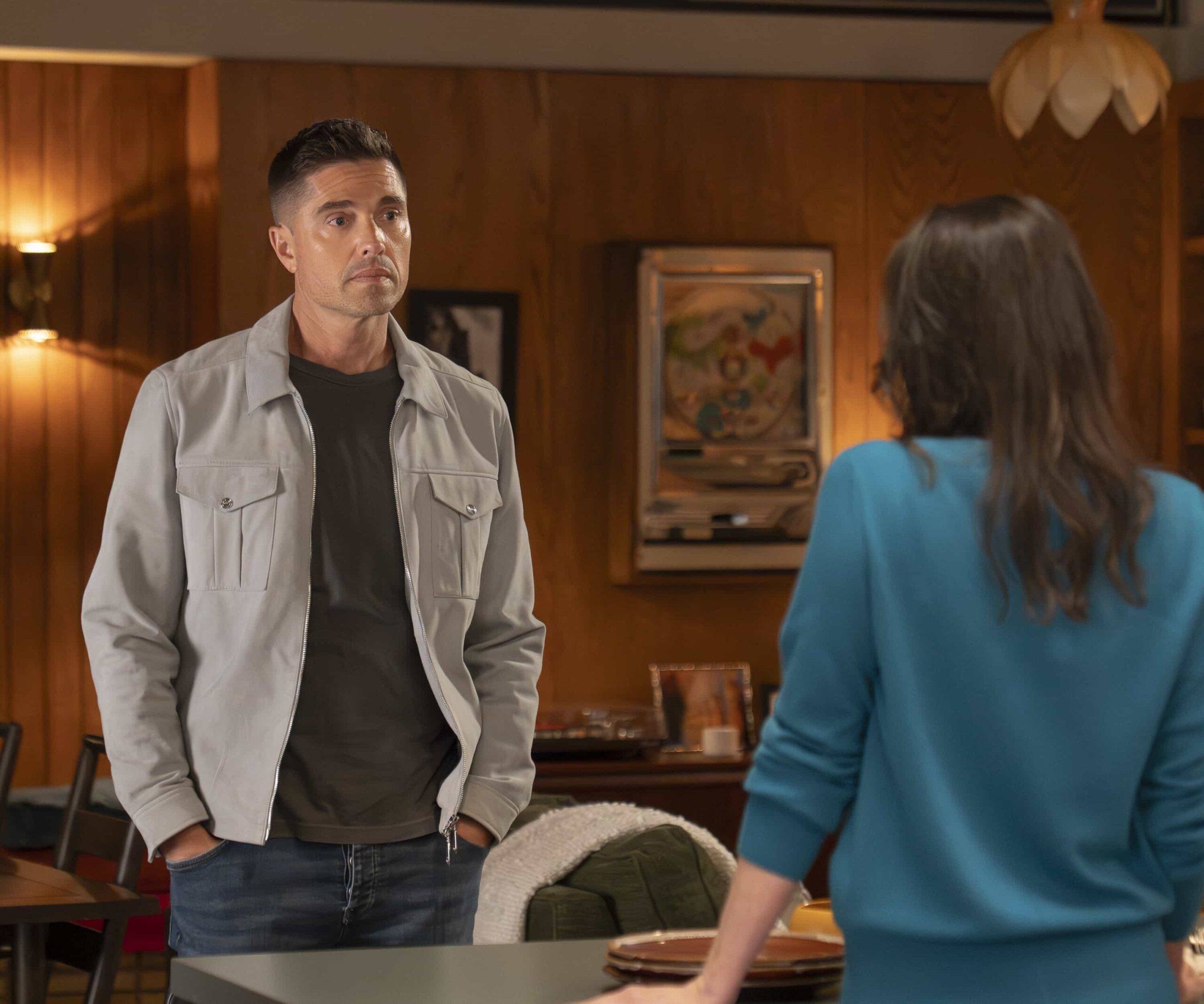 THE ROOKIE Season 8 Episode 8 Photo - “Grand Theft Aircraft” - Nolan and Garza lead a high-stakes operation that quickly goes south. Lucy and Tim navigate their relationship when an unexpected visitor shows up. Meanwhile, the team conducts a citywide search for a suspect. MONDAY, FEB. 23 (10:00-11:00 p.m. EST) on ABC. (Disney/Mike Taing) 
ERIC WINTER