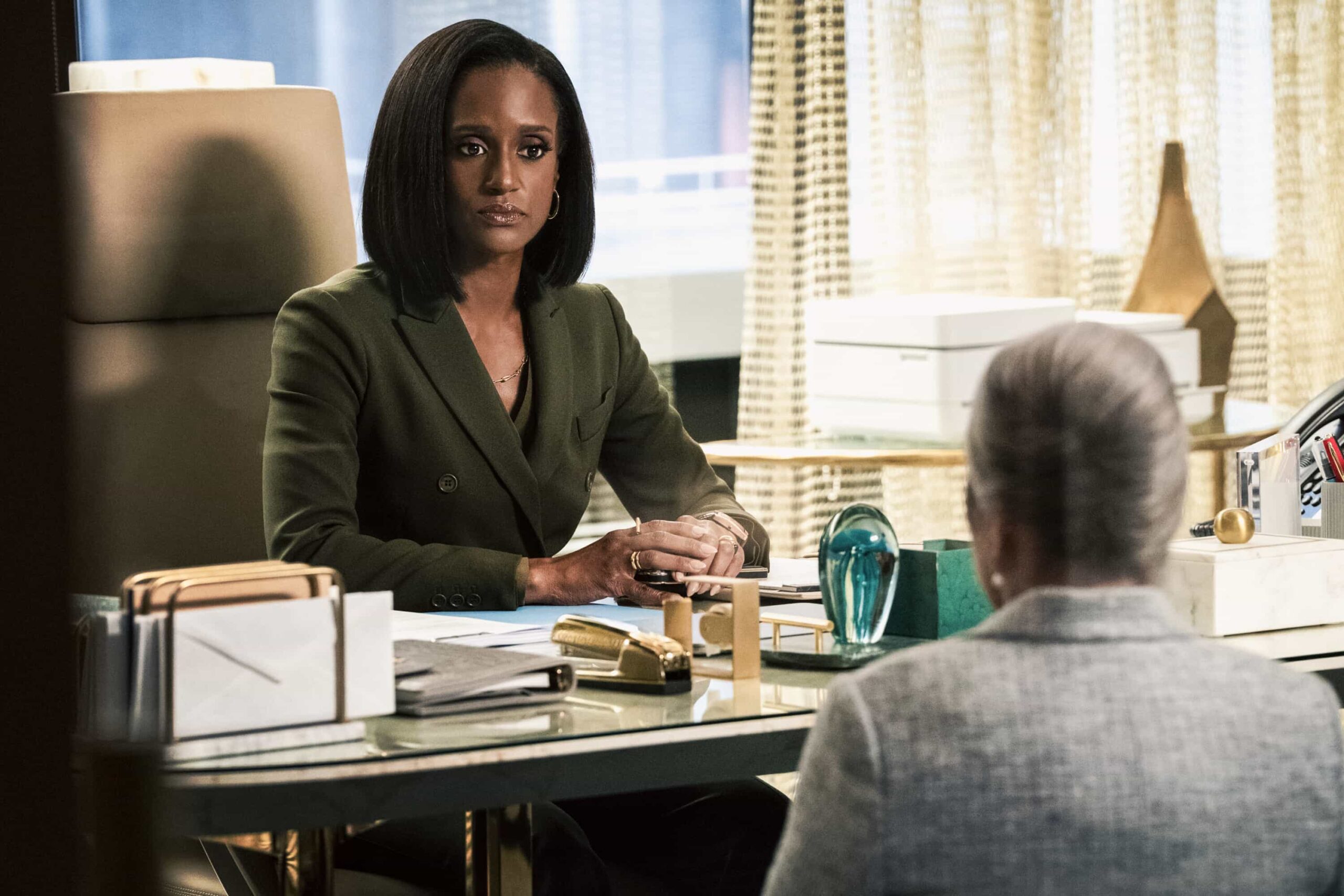 “Collateral” – Olympia and Matty each put together their own collateral for Julian, hoping to regain his trust after he makes a shocking discovery. Meanwhile, an injunction case takes a turn when their client is detained by ICE agents, forcing the team to shift gears to keep him with his family and prevent deportation, on MATLOCK, Thursday, Feb. 26 (9:00-10:00 PM, ET/PT). Pictured: Skye P. Marshall as “Olympia Lawrence”. Photo: Michael Yarish/CBS ©2025 CBS Broadcasting, Inc. All Rights Reserved.