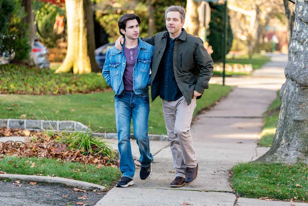 THE HUNTING PARTY -- "Noah Cyrus" Episode 205 -- Pictured: (l-r) Ted Sutherland as Norm Davis, James Austin Kerr as Jack Davis -- (Photo by: Ralph Bavaro/NBC)