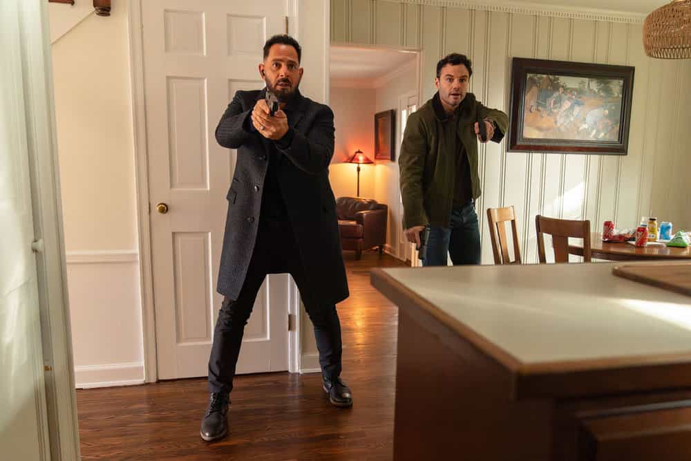 The Hunting Party Season 2 Episode 5 Image -- "Noah Cyrus" Episode 205 -- Pictured: (l-r) Patrick Sabongui as Jacob Hassani, Josh McKenzie as Shane Florence -- (Photo by: Ralph Bavaro/NBC)