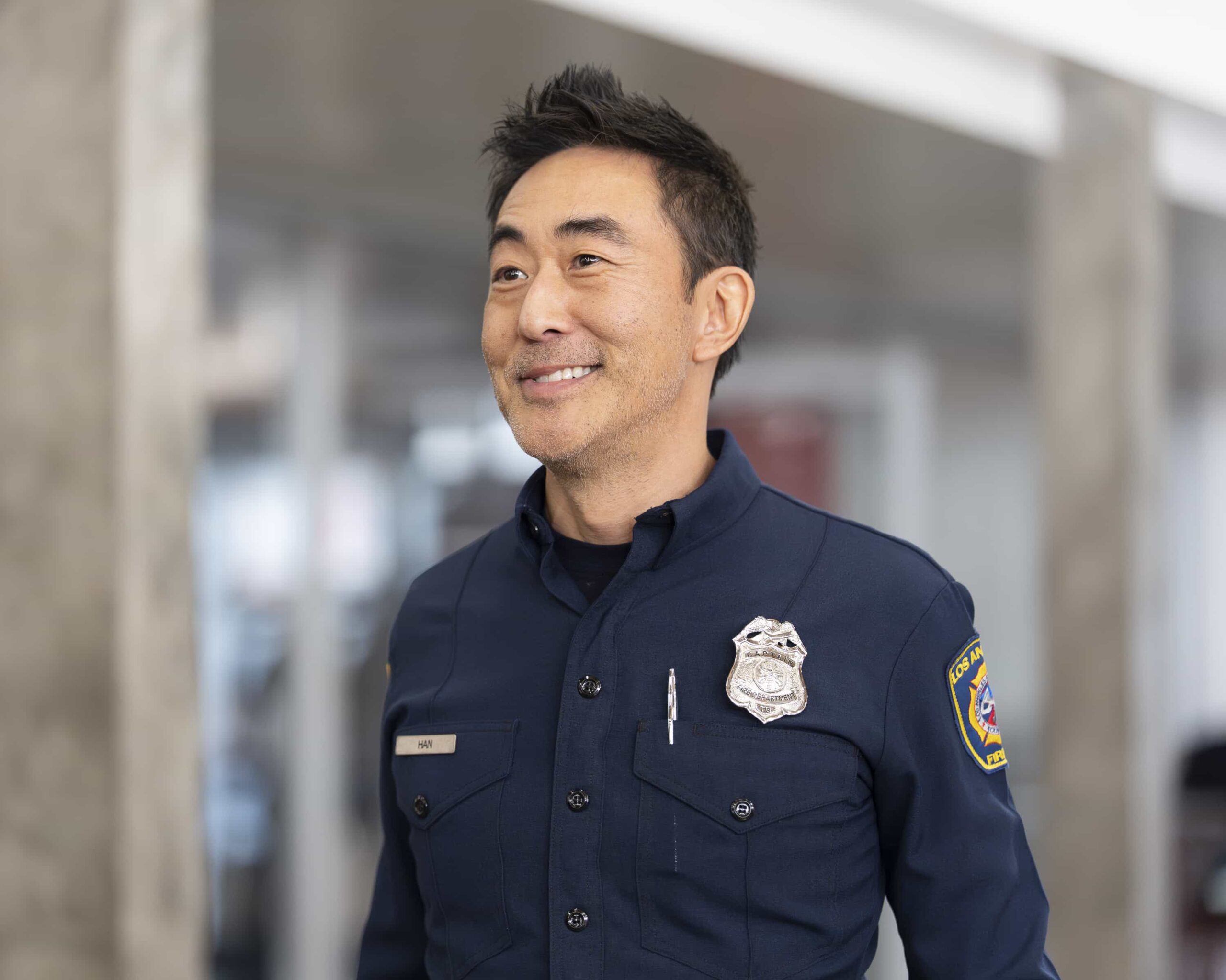 9-1-1 - “Going Once, Going Twice” - When a medical examiner becomes entangled in a dangerous situation during an autopsy, the 118 is called in to assist. Meanwhile, the 118 hosts an LAFD charity bachelor auction. THURSDAY, FEB. 26 (8:00-9:00 p.m. EST) on ABC. (Disney/Christopher Willard) 
KENNETH CHOI
