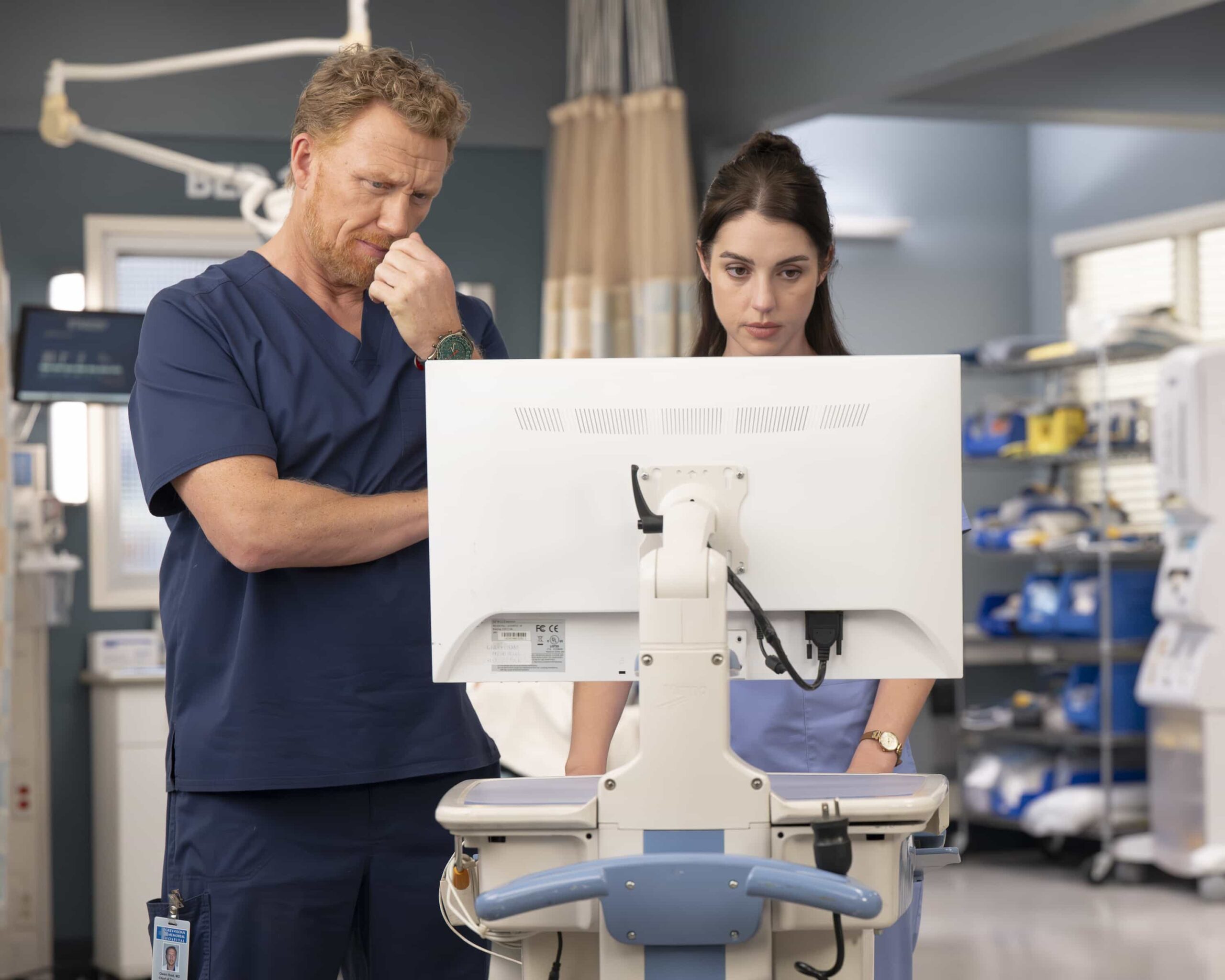 Grey's Anatomy Season 22 Episode 11 KEVIN MCKIDD, ADELAIDE KANE