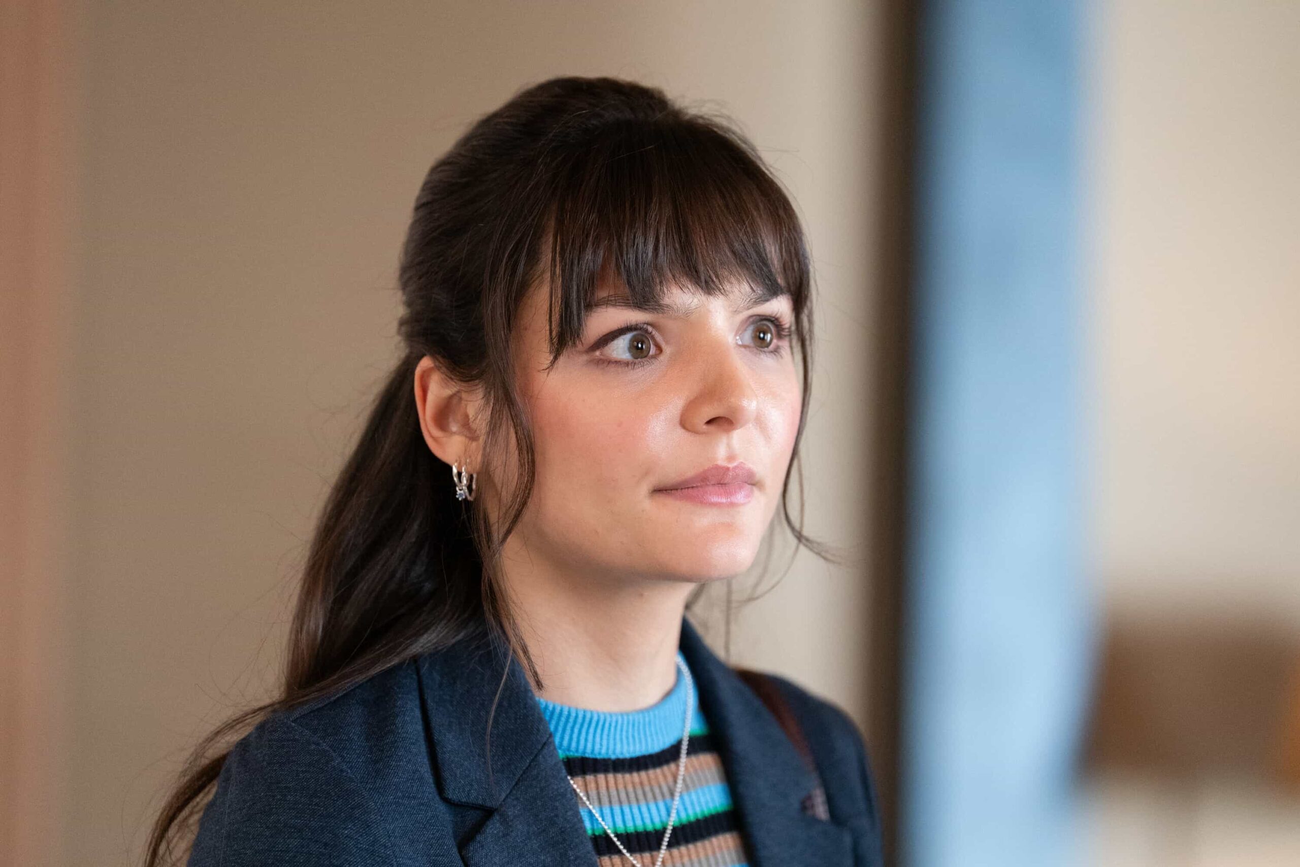 Tracker Season 3 Episode 10 "The Fall Out" -- Coverage of the CBS Original Series TRACKER, scheduled to air on the CBS Television Network.  Pictured: Cassady McClincy Zhang as Mel. Photo: Darko Sikman/CBS ©2025 CBS Broadcasting, Inc. All Rights Reserved.