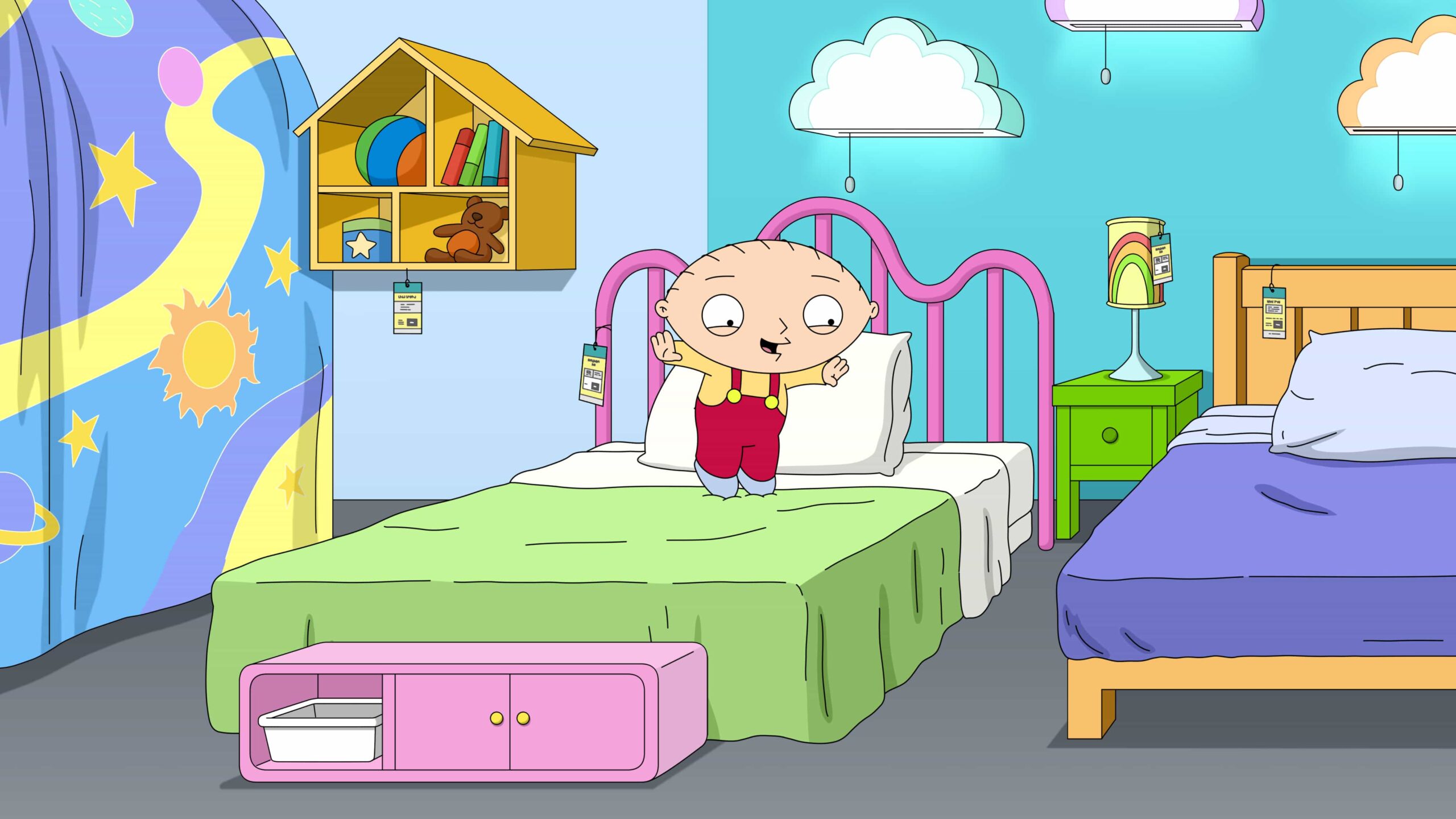 FAMILY GUY Season 24 Episode 4 : Meg pursues an unlikely friendship with an NFL great; Stewie and Brian host a dinner party at a?home furnishing?store in the all-new "Bringing Up Brady" episode of Family Guy airing Sunday, March 1 (8:00-8:31 PM ET/PT) on FOX. FAMILY GUY © 2026 by 20th Television