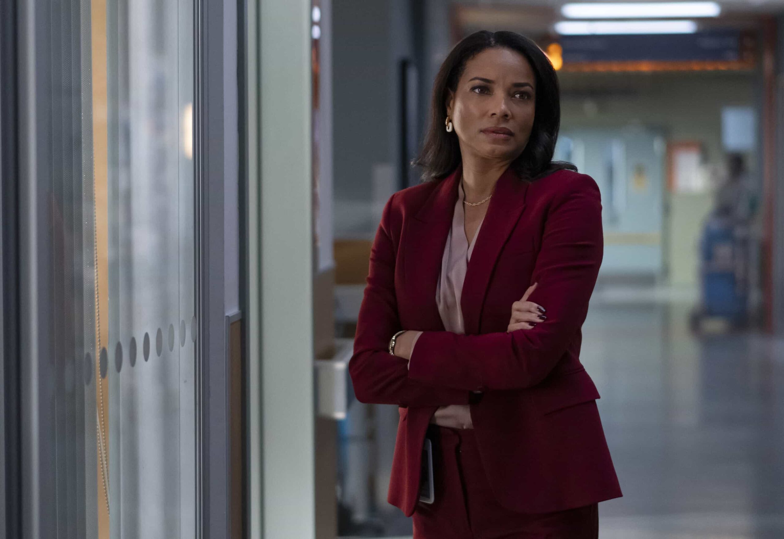 “The Tunnel Under the Elms” – Watson and the fellows race against the clock to save a man and his pregnant wife from a terrifying sinkhole. Meanwhile, Ingrid’s future with her therapy group becomes unclear, on WATSON, Sunday, March 1 (10:00-11:00 PM, ET/PT) on the CBS Television Network, and streaming on Paramount+  Pictured: Rochelle Aytes as Dr. Mary Morstan  Photo: Colin Bentley/CBS ©2025 CBS Broadcasting, Inc. All Rights Reserved.