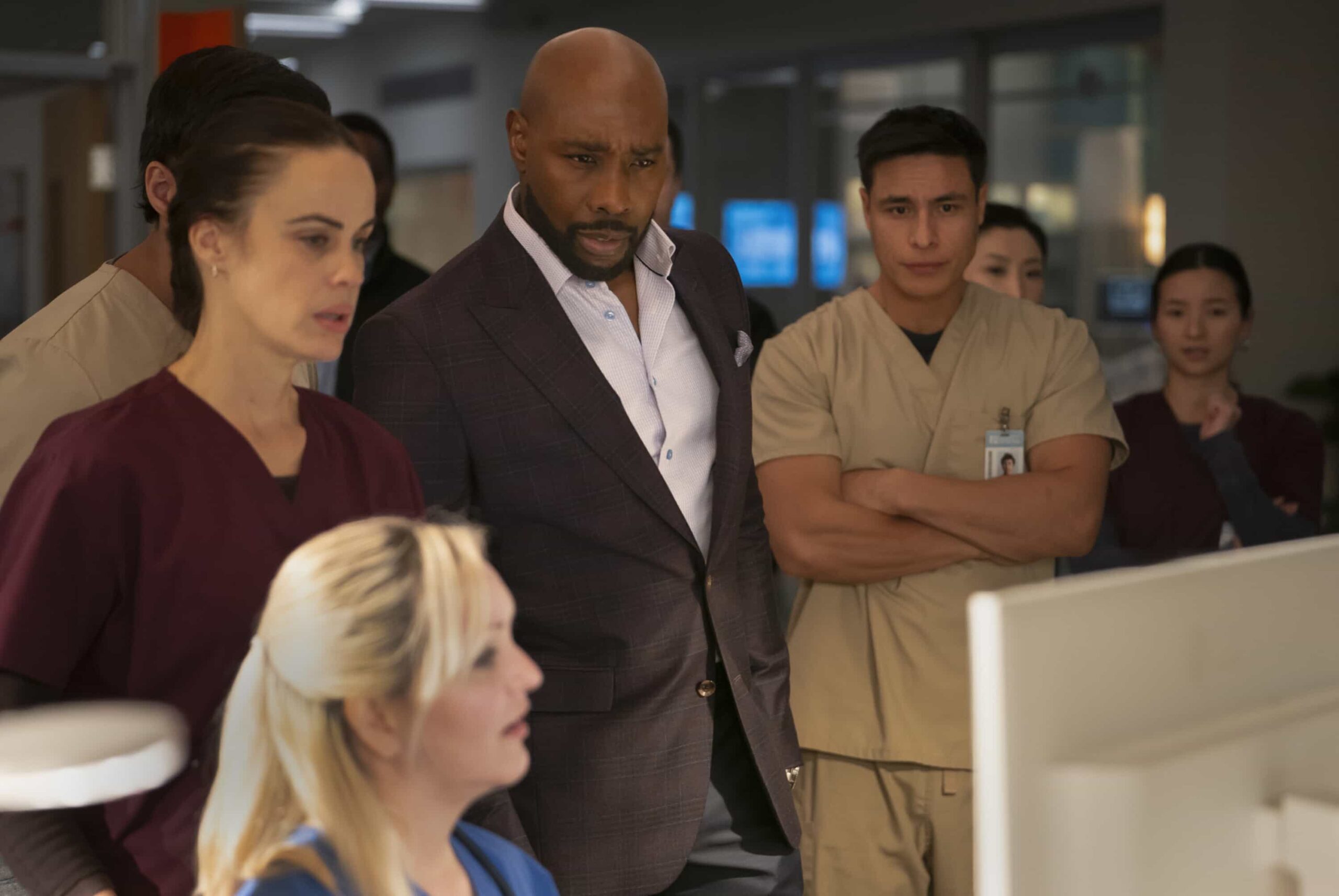 Watson Season 2 Episode 11 Promo “The Tunnel Under the Elms” – Watson and the fellows race against the clock to save a man and his pregnant wife from a terrifying sinkhole. Meanwhile, Ingrid’s future with her therapy group becomes unclear, on WATSON, Sunday, March 1 (10:00-11:00 PM, ET/PT) on the CBS Television Network, and streaming on Paramount+  Pictured: Morris Chestnut as Dr. John Watson  Photo: Colin Bentley/CBS ©2025 CBS Broadcasting, Inc. All Rights Reserved.