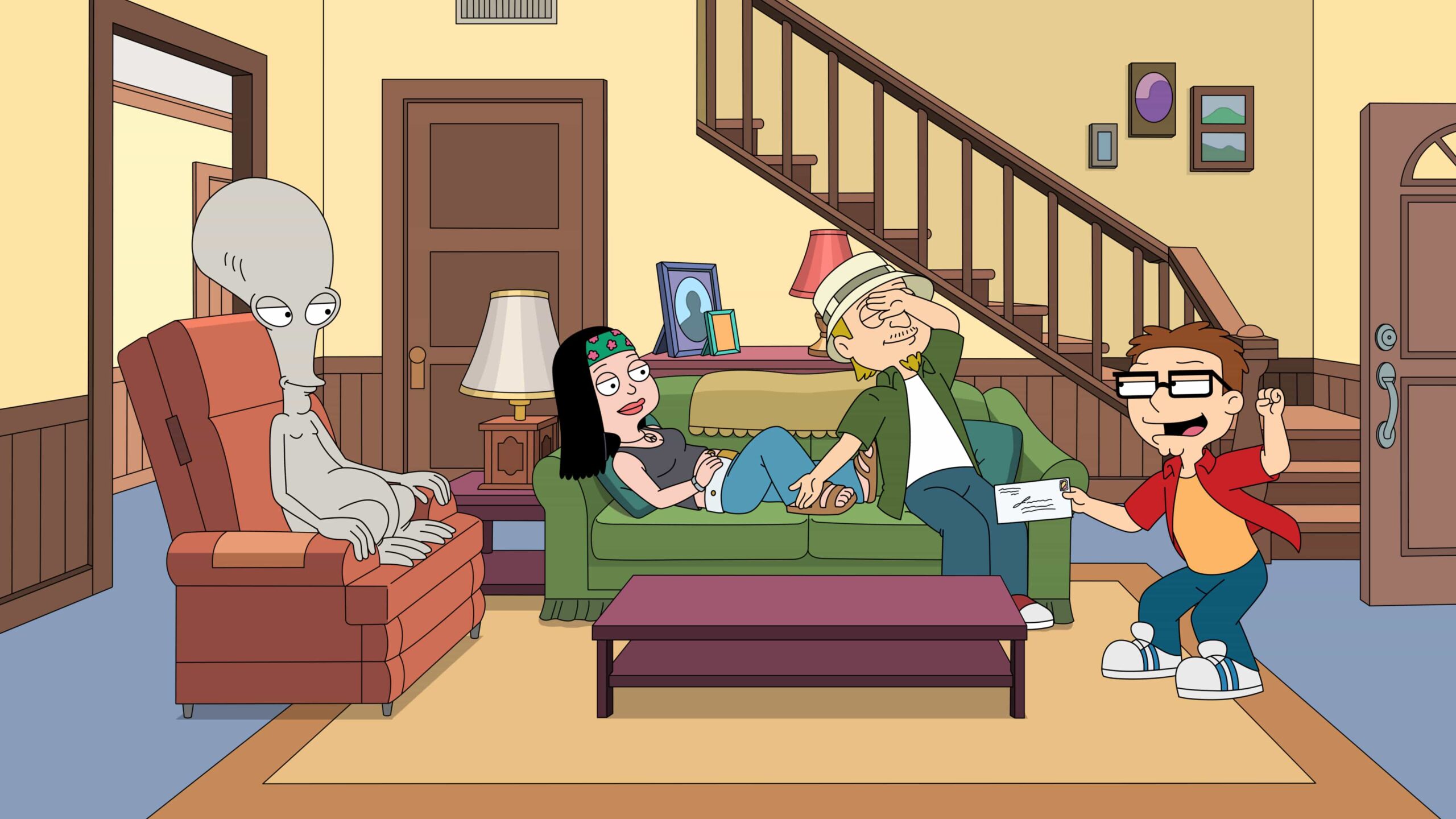 AMERICAN DAD Season 20 Episode 2 : Stan struggles to appreciate Francine's niche interest in flume rides in the all-new "The Flume Room" episode of AMERICAN DAD airing Sunday, Mar. 1 (9:00-9:30 PM ET/PT) on FOX. AMERICAN DAD © 2026 by 20th Television