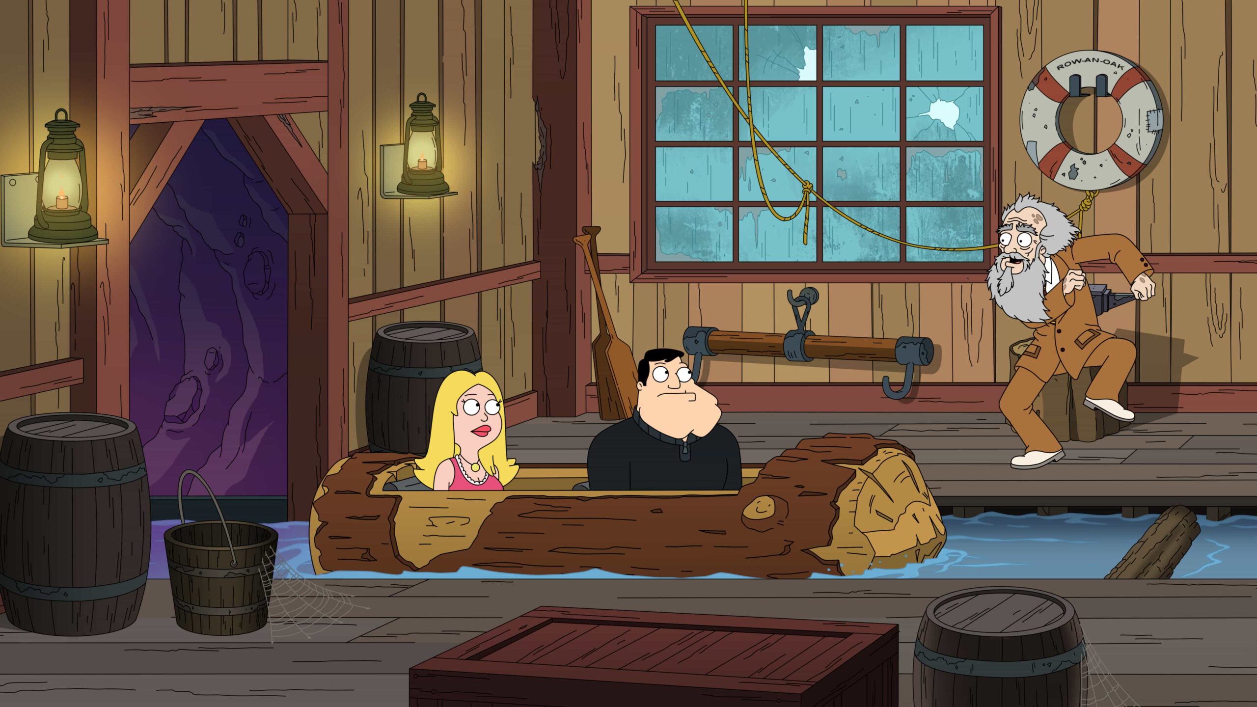 AMERICAN DAD: Stan struggles to appreciate Francine's niche interest in flume rides in the all-new "The Flume Room" episode of AMERICAN DAD airing Sunday, Mar. 1 (9:00-9:30 PM ET/PT) on FOX. AMERICAN DAD © 2026 by 20th Television
