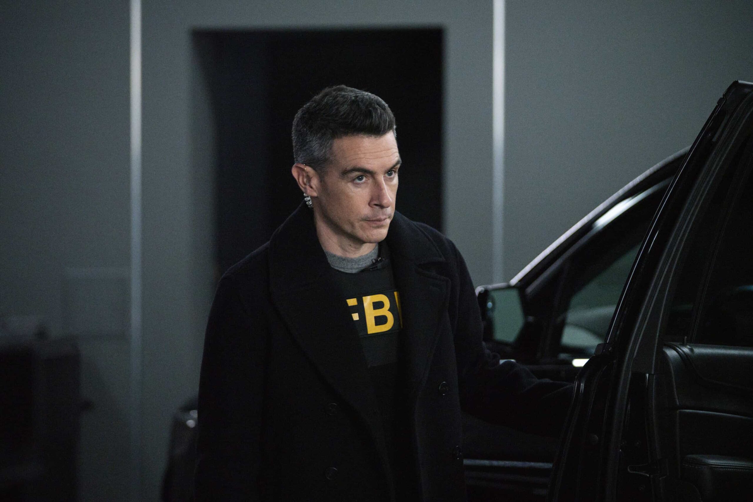 FBI Season 8 Episode 12 Image “Daybreak” – When a federal whistleblower is murdered while in FBI custody along with two agents, the team is stunned to find a familiar perpetrator has resurfaced. Meanwhile, OA wrestles with telling the team what is happening in his personal life, on FBI, Monday, March 2 (9:00-10:00 PM, ET/PT).  Pictured: John Boyd as Special Agent Stuart Scola. Photo: Bennett Raglin/CBS ©2026 CBS Broadcasting, Inc. All Rights Reserved.