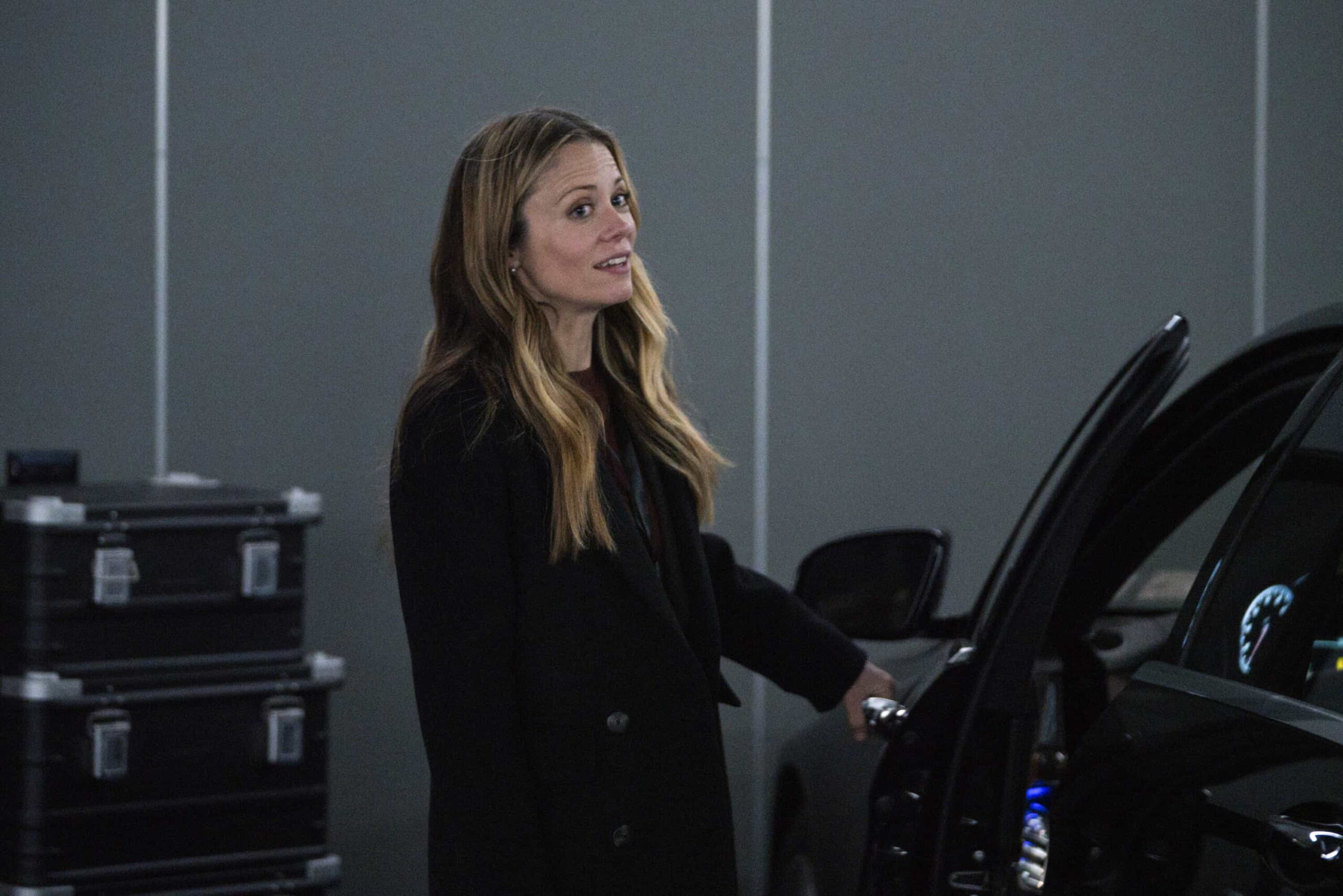 FBI Season 8 Episode 12 Still “Daybreak” – When a federal whistleblower is murdered while in FBI custody along with two agents, the team is stunned to find a familiar perpetrator has resurfaced. Meanwhile, OA wrestles with telling the team what is happening in his personal life, on FBI, Monday, March 2 (9:00-10:00 PM, ET/PT).  Pictured: Claire Coffee as Anna Vorpe. Photo: Bennett Raglin/CBS ©2026 CBS Broadcasting, Inc. All Rights Reserved.