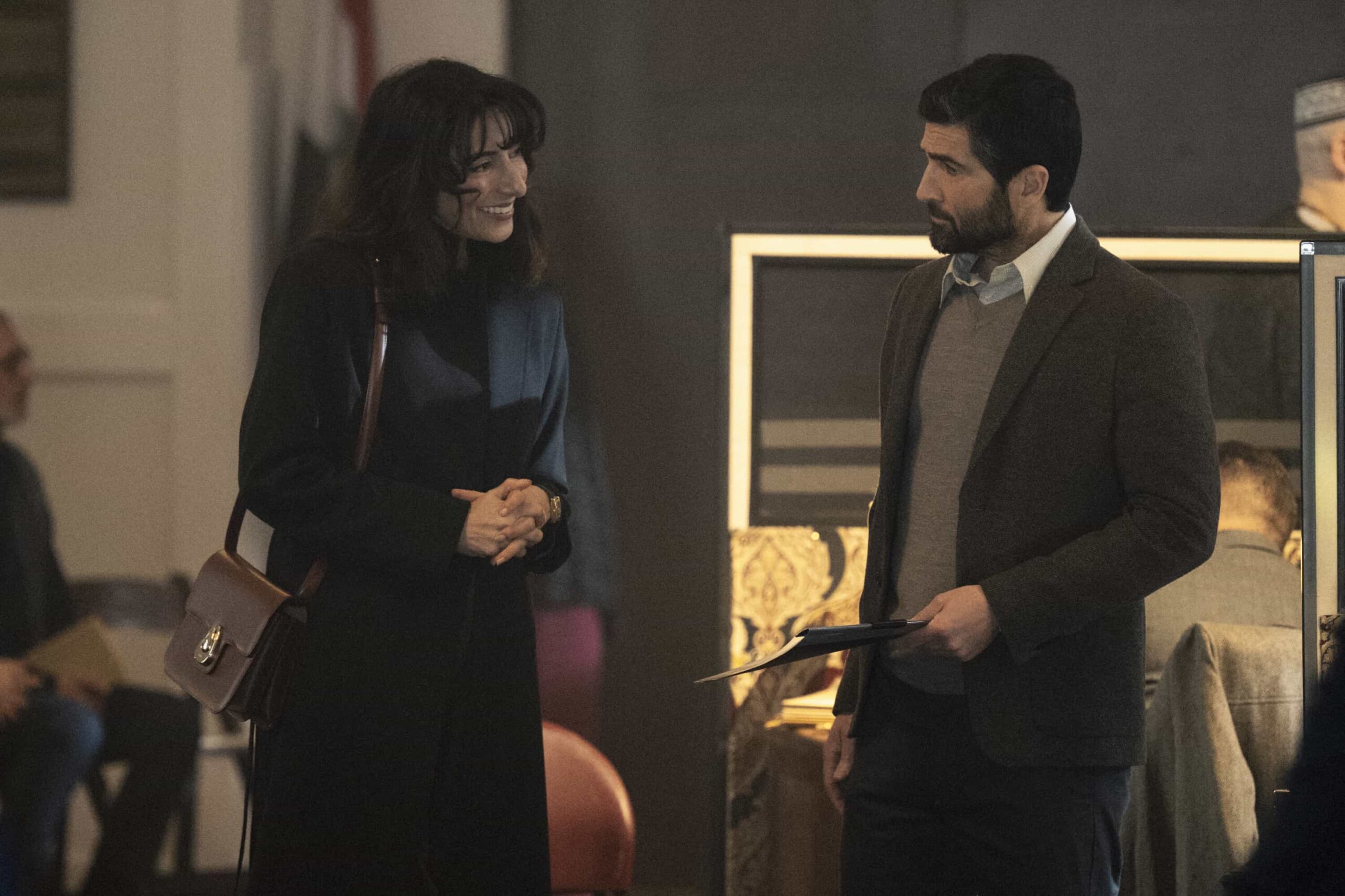 “Fatal Defect” – When a known smuggler is flagged at the New York border with unidentified cargo, Colin and Bill head upstate to track. To find this smuggler, they must enlist the help of a foreign intelligence officer looking to defect, on CIA, Monday, March 2 (10:00-11:00 PM, ET/PT). Pictured (L-R): Necar Zadegan as Deputy Chief of Station Nikki Reynard and Fareed Ward as Khalil Malik. Photo: Mark Schafer/CBS ©2026 CBS Broadcasting, Inc. All Rights Reserved.