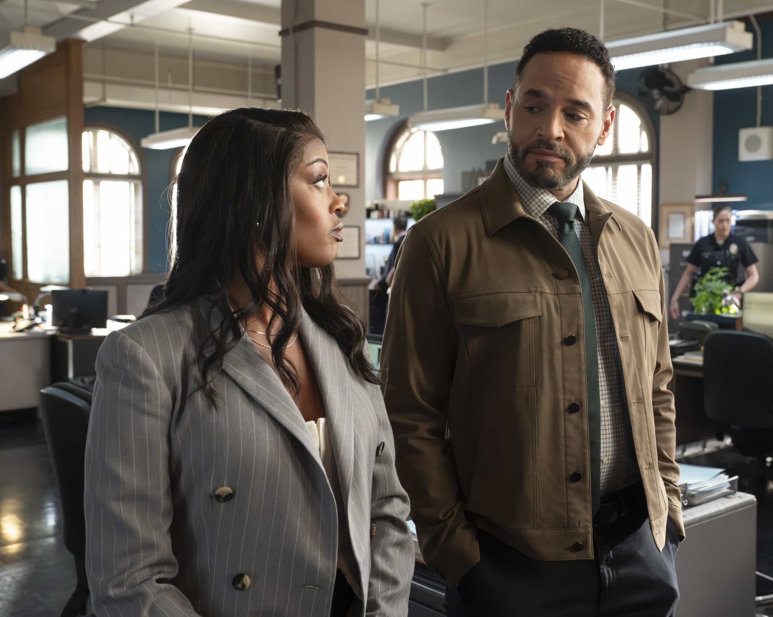 HIGH POTENTIAL Season 2 Episode 13 Picture - “In The Driver’s Seat” - The team investigates a late-night luxury car heist turned deadly, uncovering a complex web of details and multiple perpetrators. Meanwhile, Morgan has mixed feelings when Ava begins focusing on her future. TUESDAY, MARCH 3 (9:00-10:00 p.m. EST) on ABC. (Disney/Jessica Perez) 
JAVICIA LESLIE, DANIEL SUNJATA