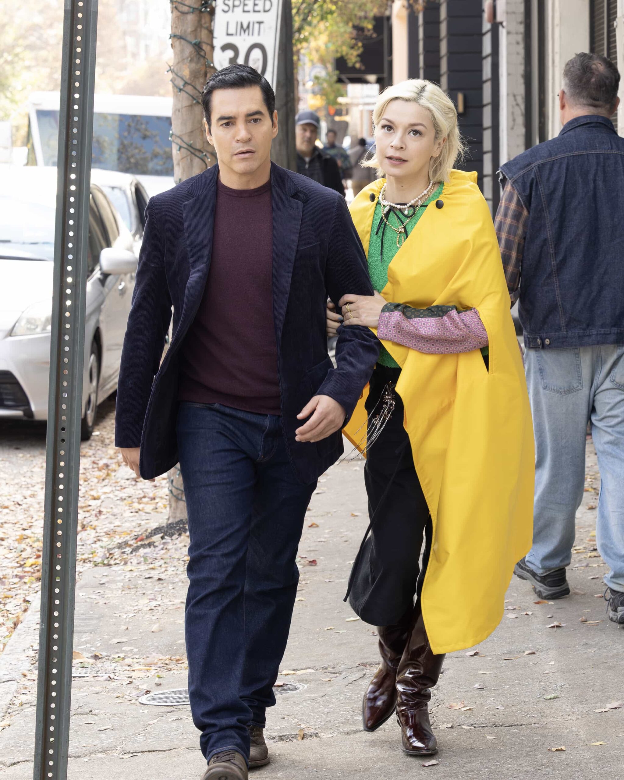 WILL TRENT Season 4 Episode 9 - “It Was a Meat Cute” - A witness’s shocking confession forces Ormewood, Angie and Faith to race against the clock and reinvestigate a death-row case. Meanwhile, Will and Ava’s dinner date erupts into chaos when she’s followed and accused of theft. TUESDAY, MARCH 3 (8:00-9:00 p.m. EST) on ABC. (Disney/Matt Miller) 
RAMÓN RODRIGUEZ, JULIA CHAN