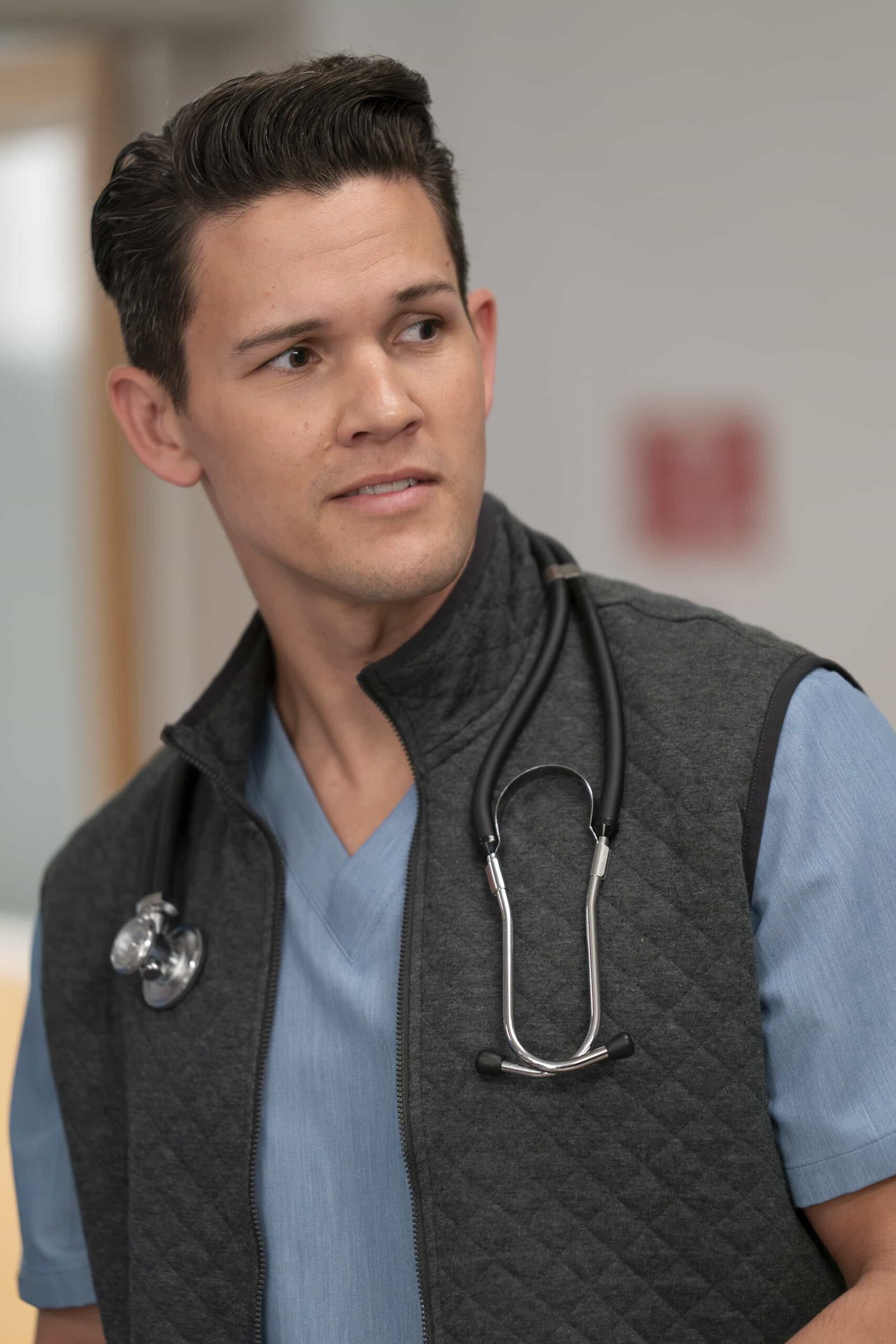 SCRUBS - “My Rom-Com” - Elliot faces a dilemma with a stubborn patient, while J.D. discovers online doctor reviews. Meanwhile, Turk teaches his interns about new surgical technology and unexpected life lessons. WEDNESDAY, MARCH 4 (8:00-8:30 p.m. EST) on ABC. (Disney/Darko Sikman) 
DAVID GRIDLEY