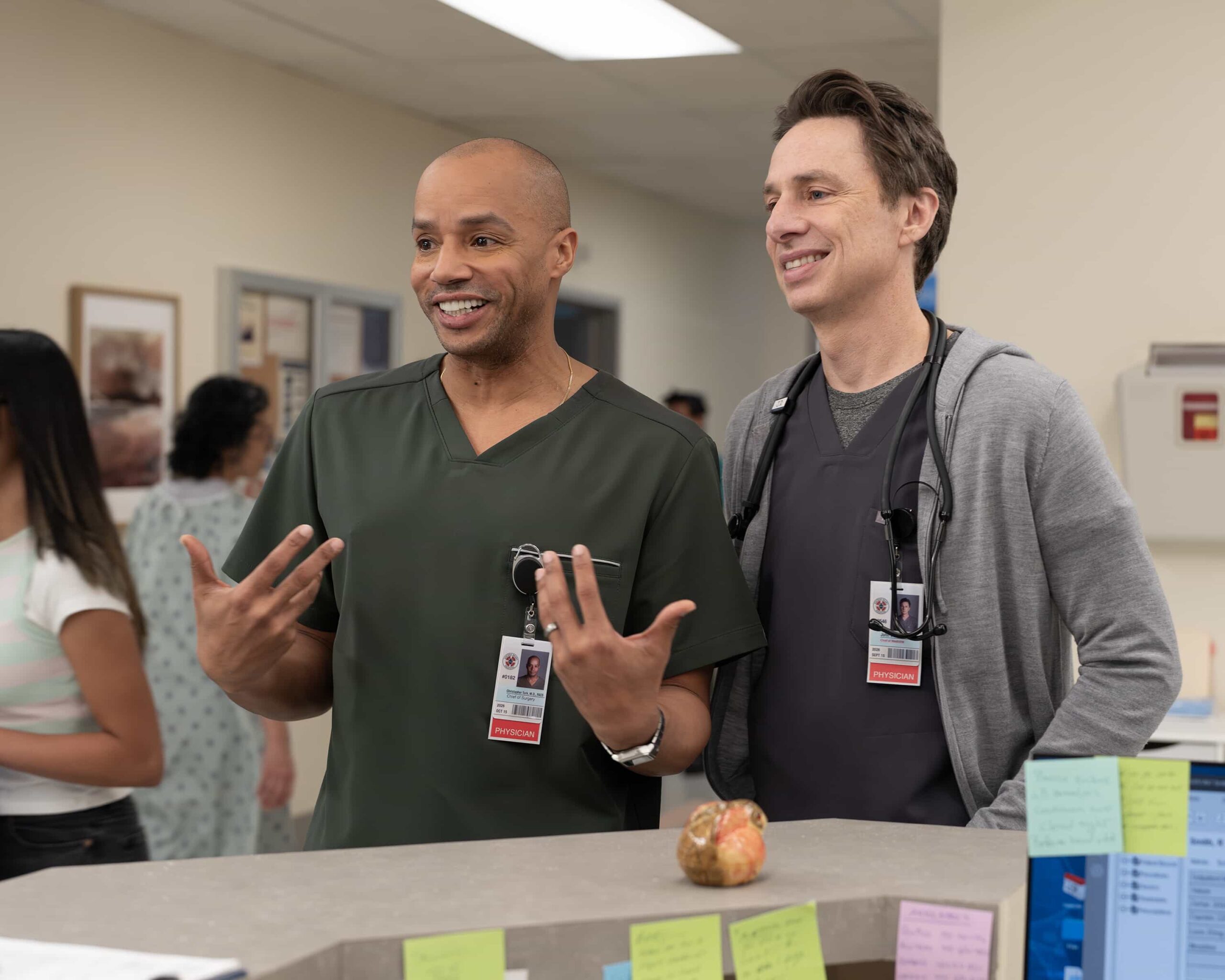 Scrubs Season 10 Episode 3 DONALD FAISON, ZACH BRAFF