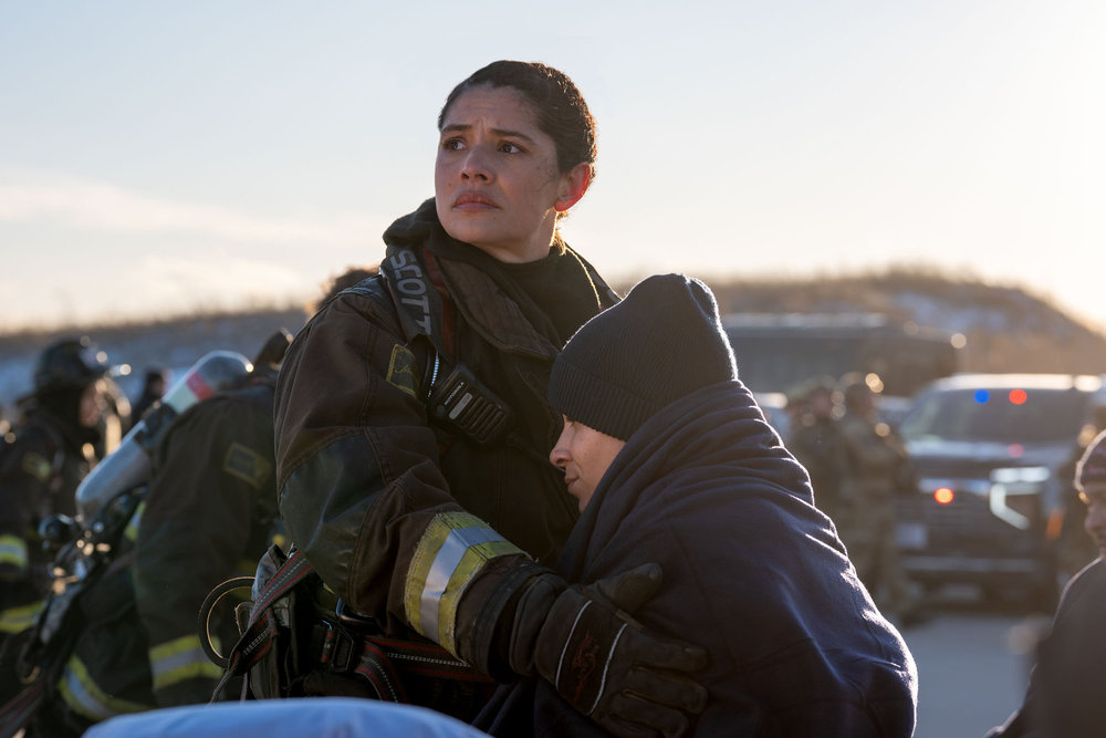 CHICAGO FIRE -- "Reckoning, Part 1" Episode 1413 -- Pictured: Miranda Rae Mayo as Stella Kidd -- (Photo by: Peter Gordon/NBC)