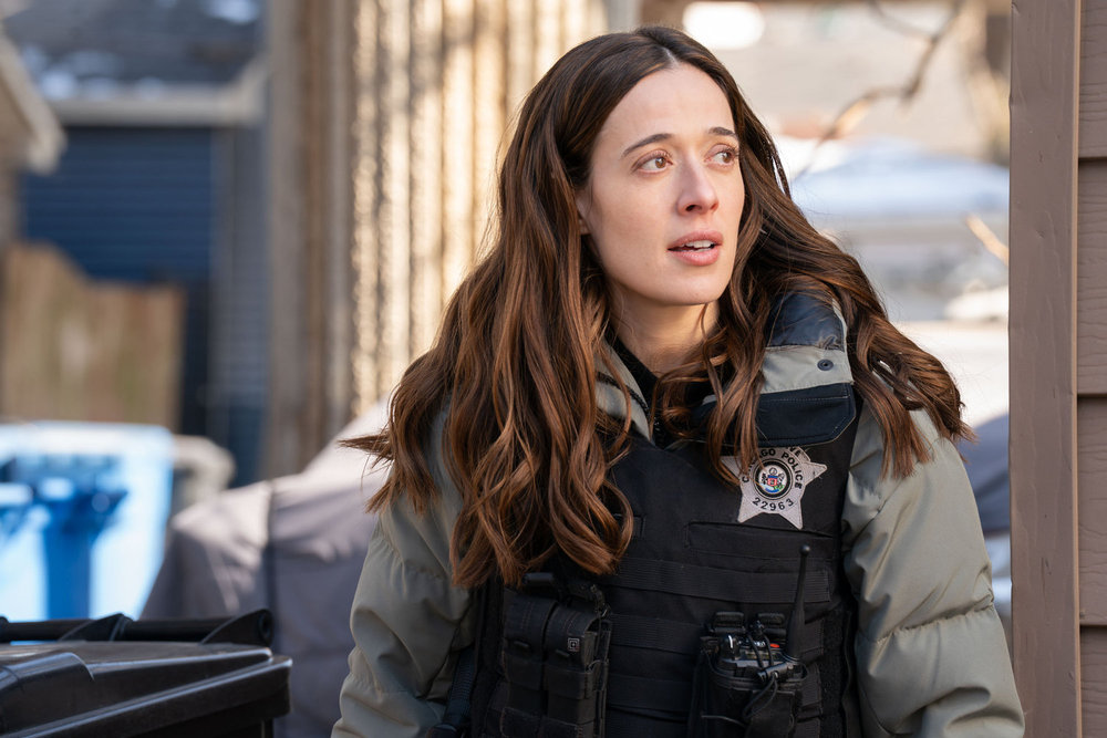 CHICAGO P.D. -- "Reckoning, Part 3" Episode 1313 -- Pictured: Marina Squerciati as Officer Kim Burgess -- (Photo by: Elizabeth Sisson/NBC)