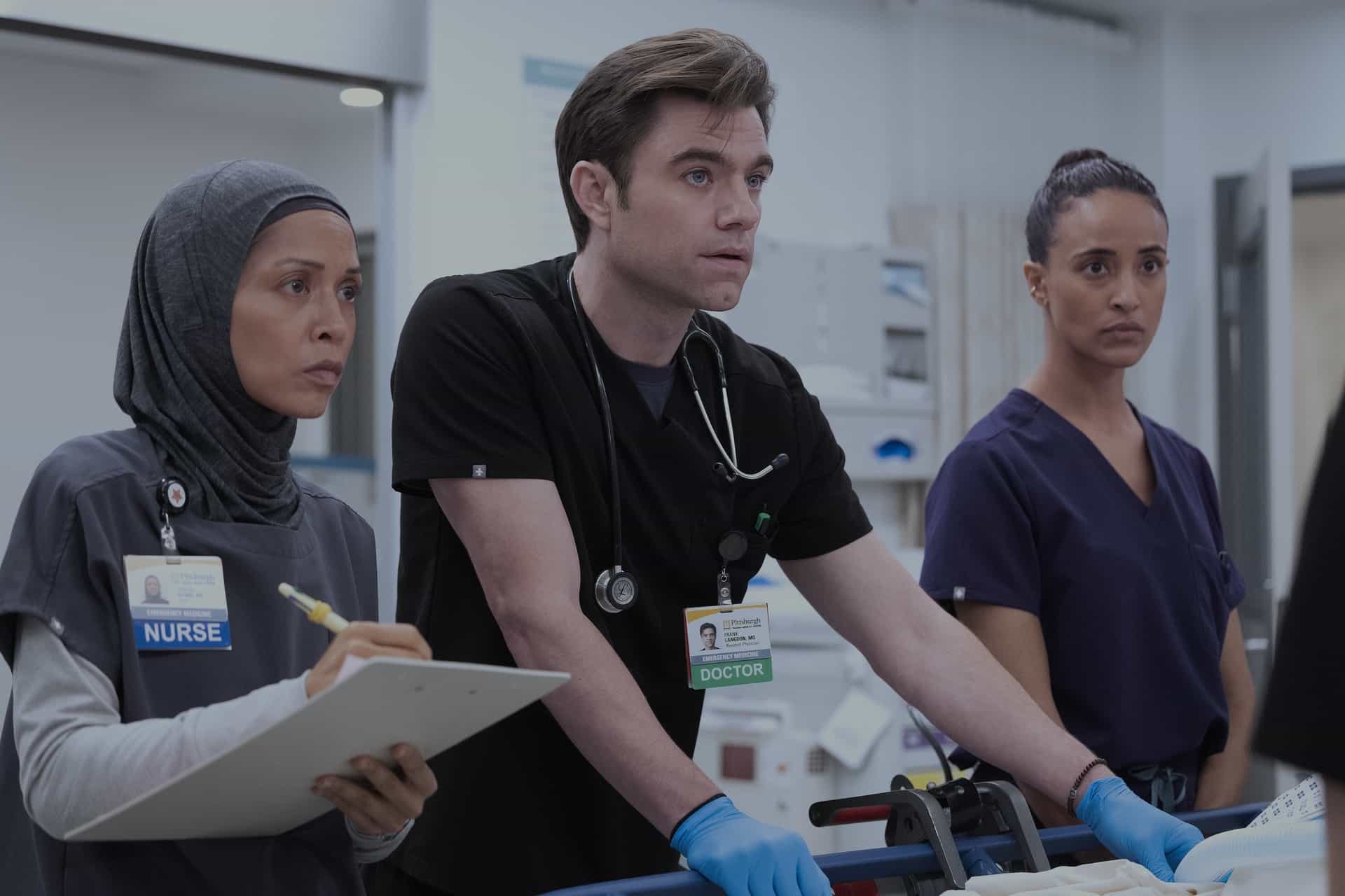 Amielynn Abellera, Patrick Ball, Alexandra Metz THE PITT Season 2 