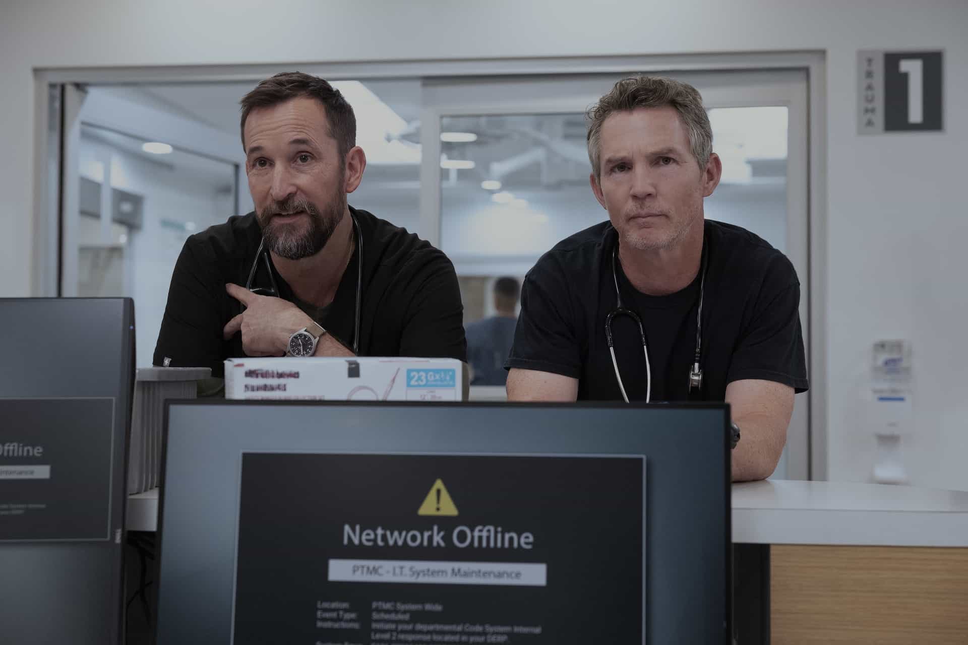 Noah Wyle, Shawn Hatosy THE PITT Season 2 Episode 9