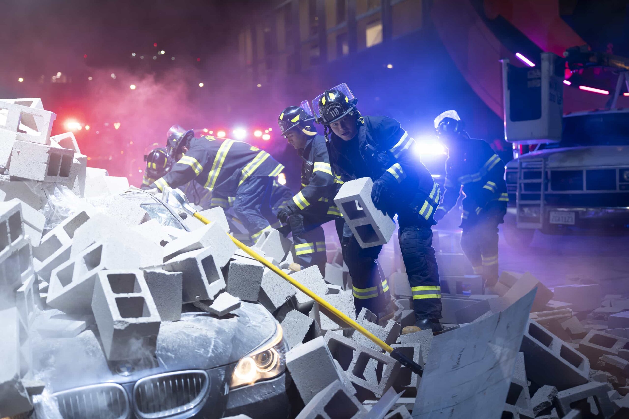 9-1-1 - “Dads and Cads” - Maddie and Buck are blindsided by some unexpected news that turns their world upside down. Meanwhile, Buck and Eddie head to Nashville when they are selected to participate in the national firefighting games. THURSDAY, MARCH 5 (8:00-9:00 p.m. EST) on ABC. (Disney/Christopher Willard) 
ANIRUDH PISHARODY, OLIVER STARK