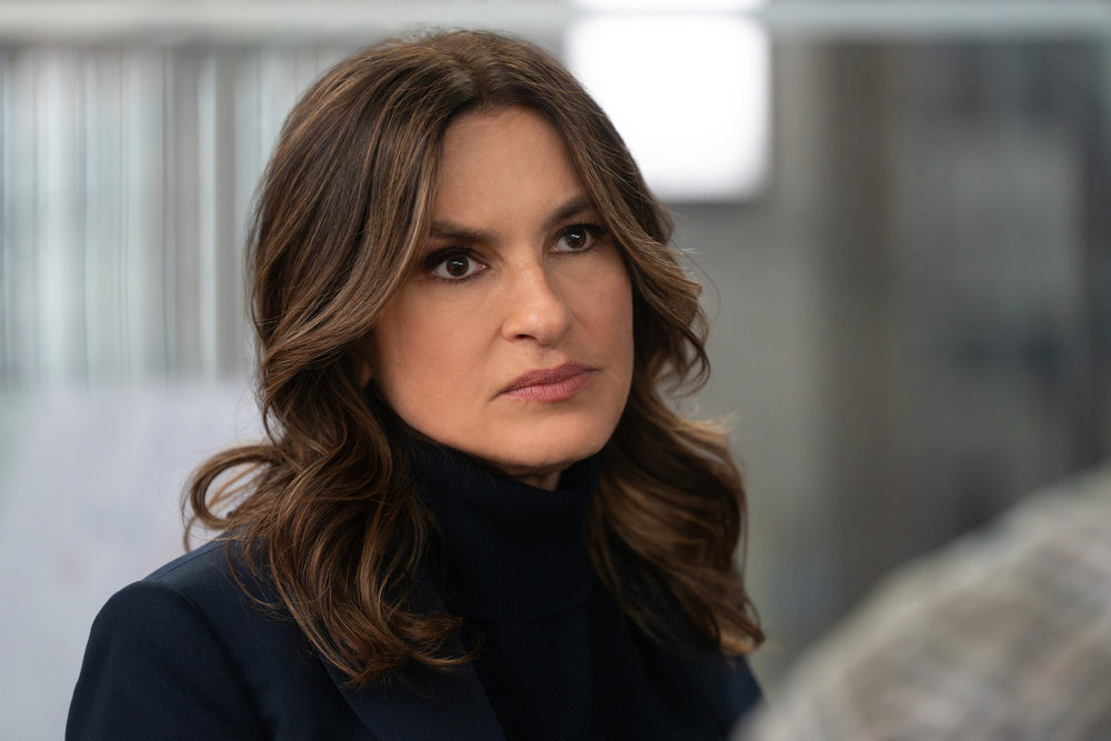 Law & Order SVU Season 27 Episode 14 Picture -- "Frequency" Episode 27014 -- Pictured: Mariska Hargitay as Capt. Olivia Benson -- (Photo by: Virginia Sherwood/NBC)