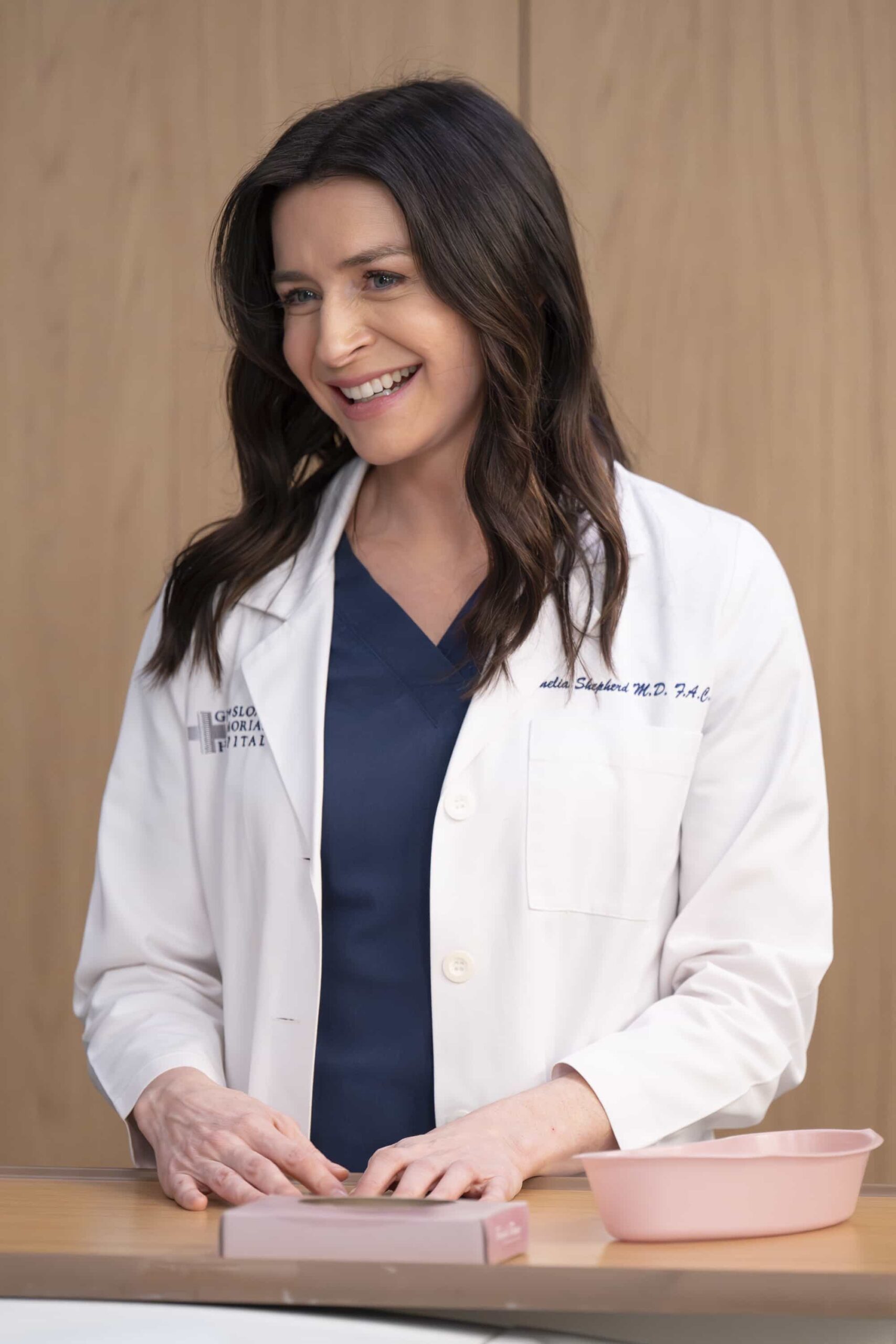 Grey's Anatomy Season 22 Episode 12 Still - “Get Lucky” - Tensions rise as Teddy and Winston take on a complex procedure, while Kavita and Ben try and impress the new plastics attending. Jo and Link leave the babies with a nanny for the first time. THURSDAY, MARCH 5 (10:00-11:00 p.m. EST) on ABC. (Disney/Anne Marie Fox) 
CATERINA SCORSONE