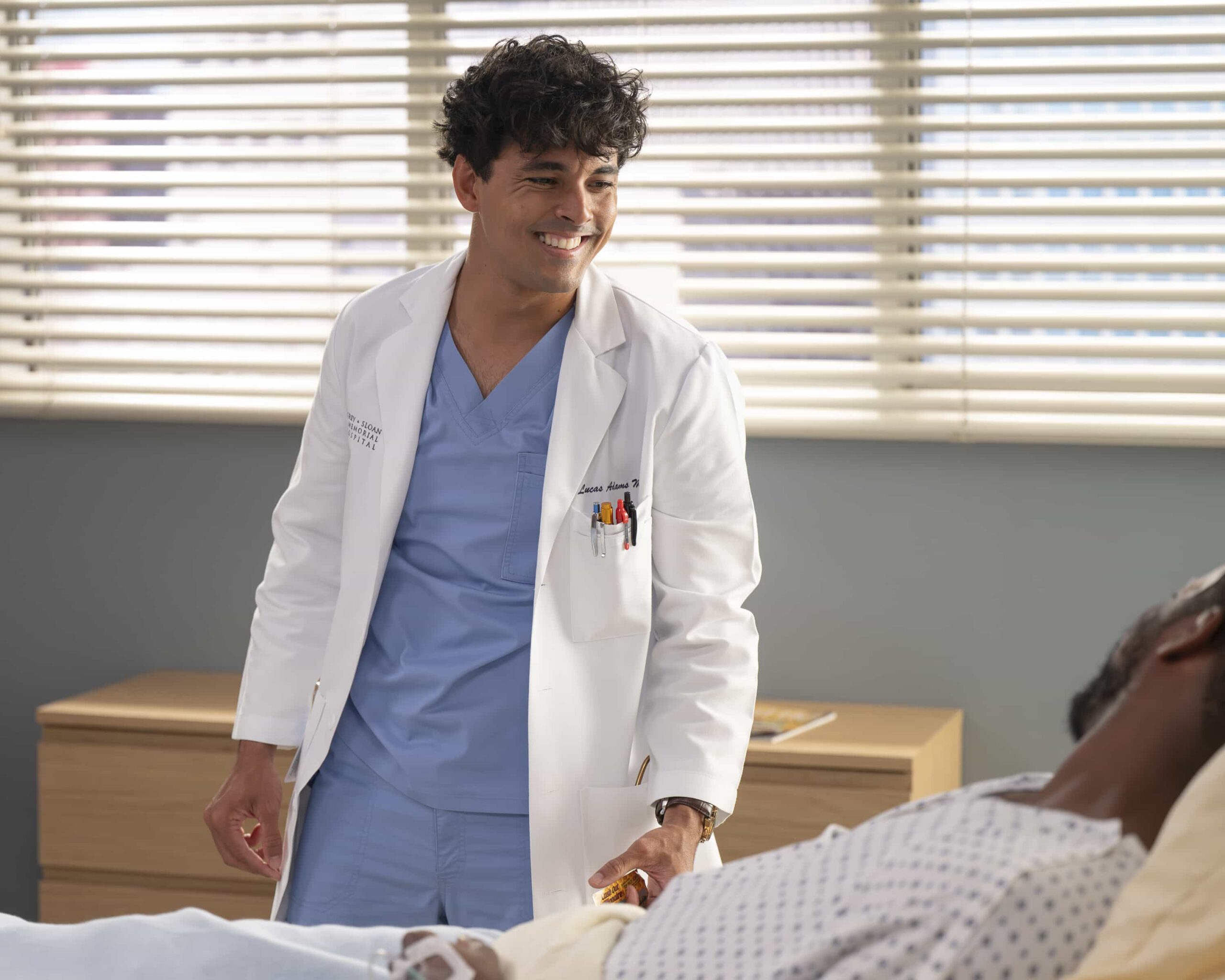 Grey's Anatomy Season 22 Episode 12 Still - “Get Lucky” - Tensions rise as Teddy and Winston take on a complex procedure, while Kavita and Ben try and impress the new plastics attending. Jo and Link leave the babies with a nanny for the first time. THURSDAY, MARCH 5 (10:00-11:00 p.m. EST) on ABC. (Disney/Anne Marie Fox) 
NIKO TERHO
