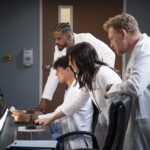 Grey's Anatomy Season 22 Episode 12 TREVOR JACKSON, NIKO TERHO, CATERINA SCORSONE, KEVIN MCKIDD