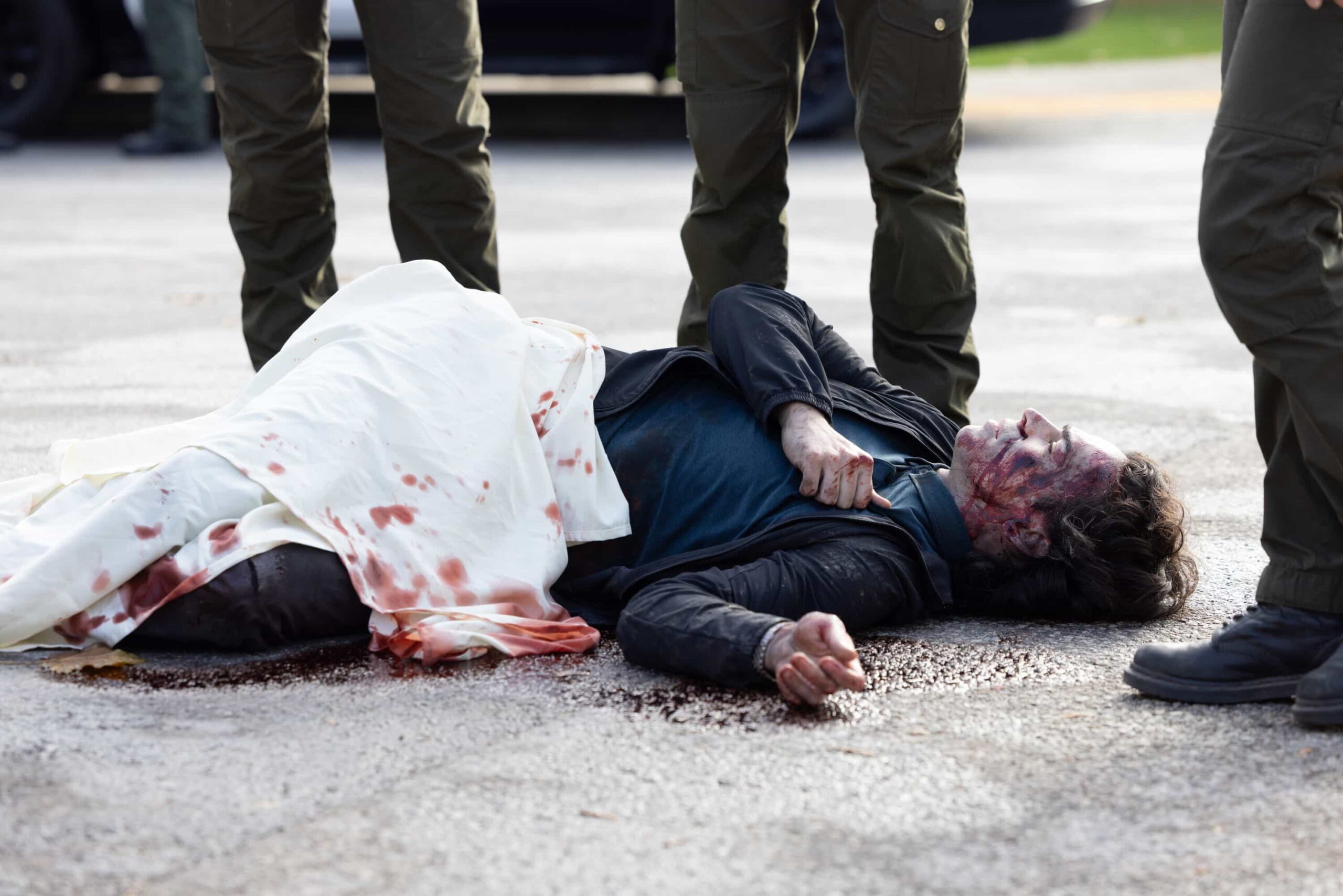 “The Aftermath” – When a courthouse security test ends in a shocking murder, Sheriff Mickey Fox uncovers a dangerous conspiracy reaching deep into Edgewater’s justice system.Pictured: Hunter Cardinal as Theo. Photo: Darren Goldstein/CBS ©2025 CBS Broadcasting, Inc. All Rights Reserved.