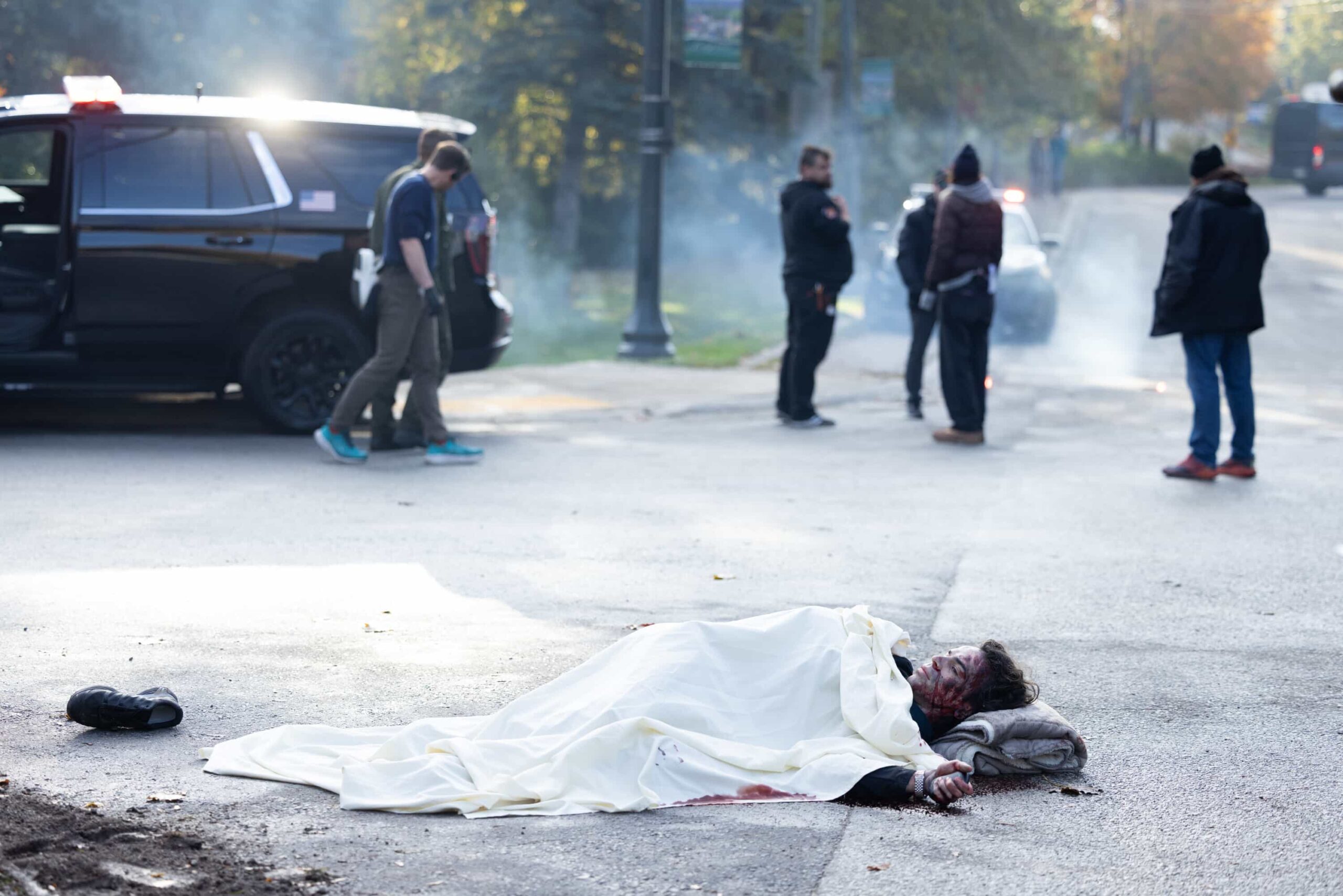 “The Aftermath” – When a courthouse security test ends in a shocking murder, Sheriff Mickey Fox uncovers a dangerous conspiracy reaching deep into Edgewater’s justice system.Pictured: Hunter Cardinal as Theo. Photo: Darren Goldstein/CBS ©2025 CBS Broadcasting, Inc. All Rights Reserved.