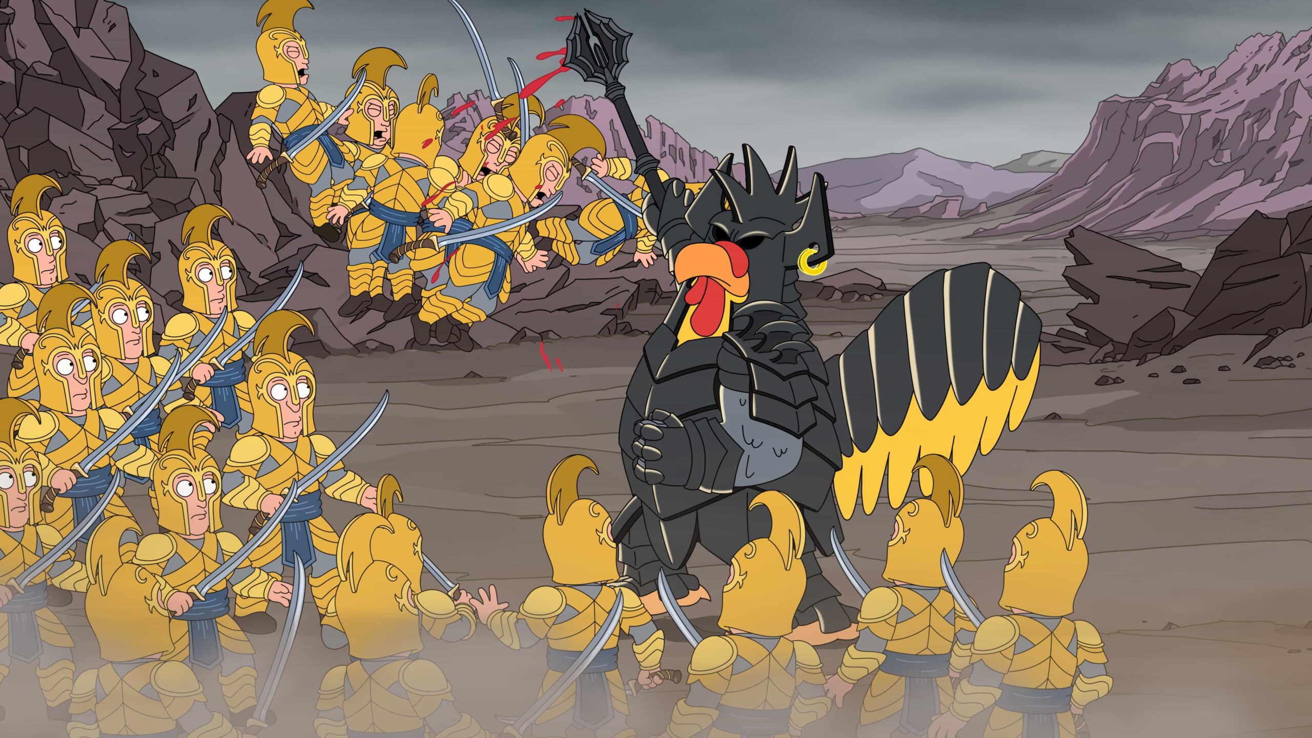 FAMILY GUY Season 24 Episode 6 Promo : In this follow up to the "Viewer Mail" episodes, the Griffin family retells The Lord of the Rings,? explains how the Griffins' ancestors arrived in Quahog, and looks back at Quagmire's 1960s variety show in the all-new "Viewer DM's" episode of Family Guy airing Sunday, March 8 (8:00-8:31PM ET/PT) on FOX. FAMILY GUY © 2026 by 20th Television