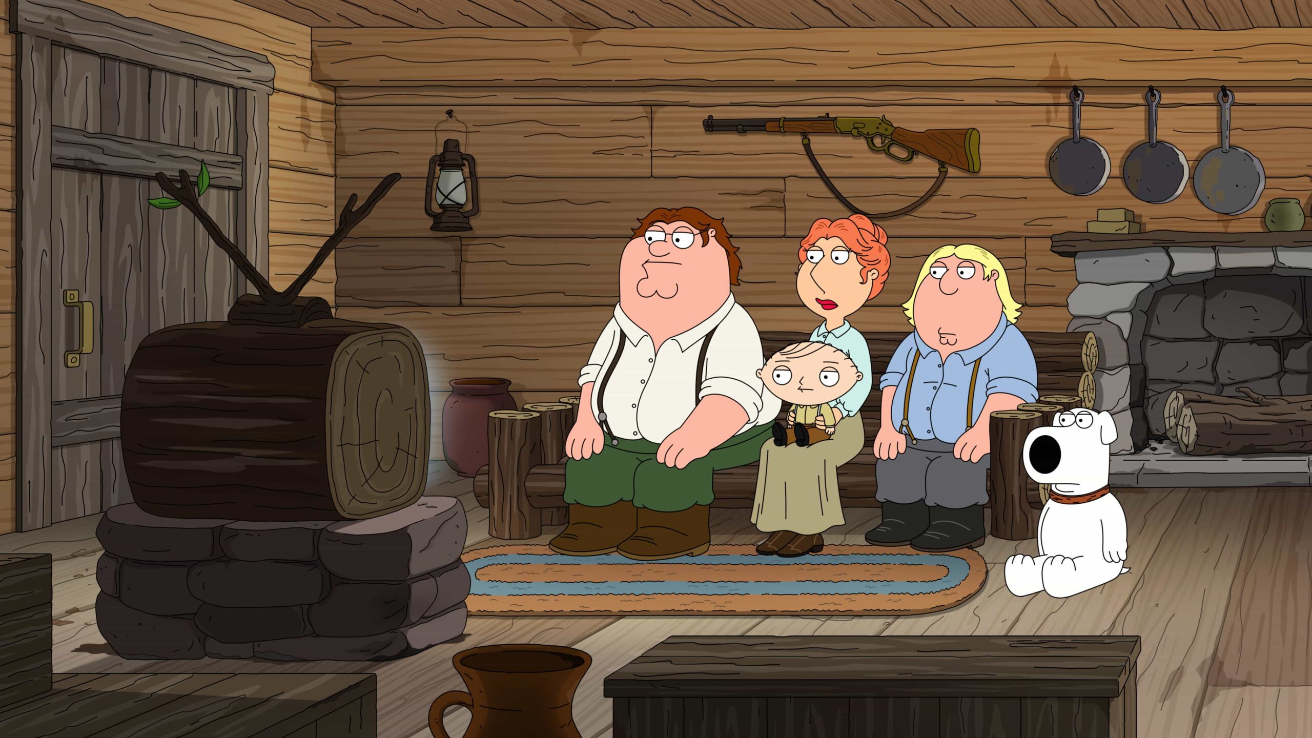 FAMILY GUY Season 24 Episode 6 : In this follow up to the "Viewer Mail" episodes, the Griffin family retells The Lord of the Rings,? explains how the Griffins' ancestors arrived in Quahog, and looks back at Quagmire's 1960s variety show in the all-new "Viewer DM's" episode of Family Guy airing Sunday, March 8 (8:00-8:31PM ET/PT) on FOX. FAMILY GUY © 2026 by 20th Television