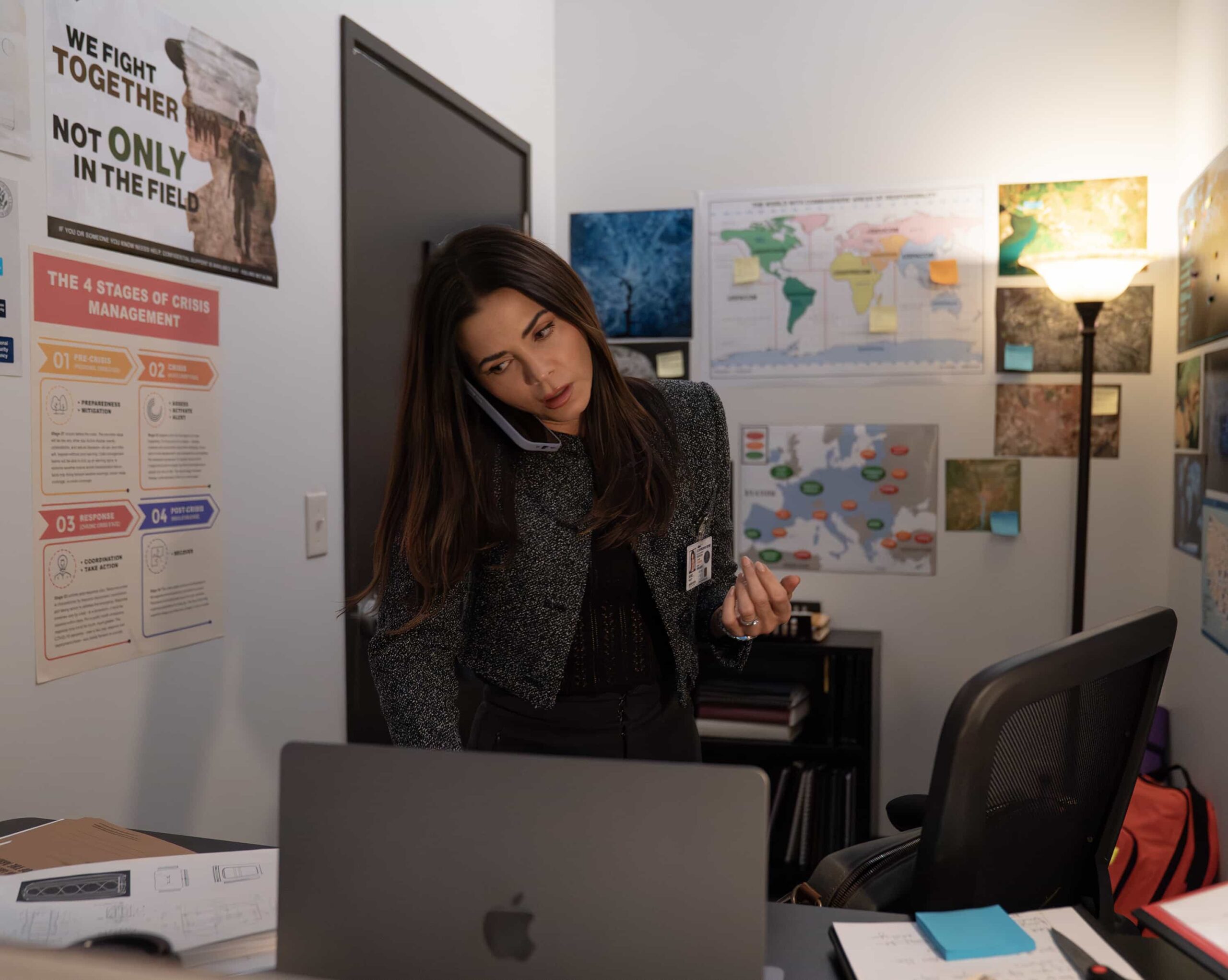 THE ROOKIE Season 8 Episode 10 Image - “His Name Was Martin” - Nolan, Harper and Miles face a dangerous situation when a routine check takes a sudden turn. Meanwhile, Bailey conducts a covert investigation at the Pentagon at the request of Lt. Grey. MONDAY, MARCH 9 (10:00-11:00 p.m. EDT) on ABC. (Disney/Mike Taing) 
JENNA DEWAN