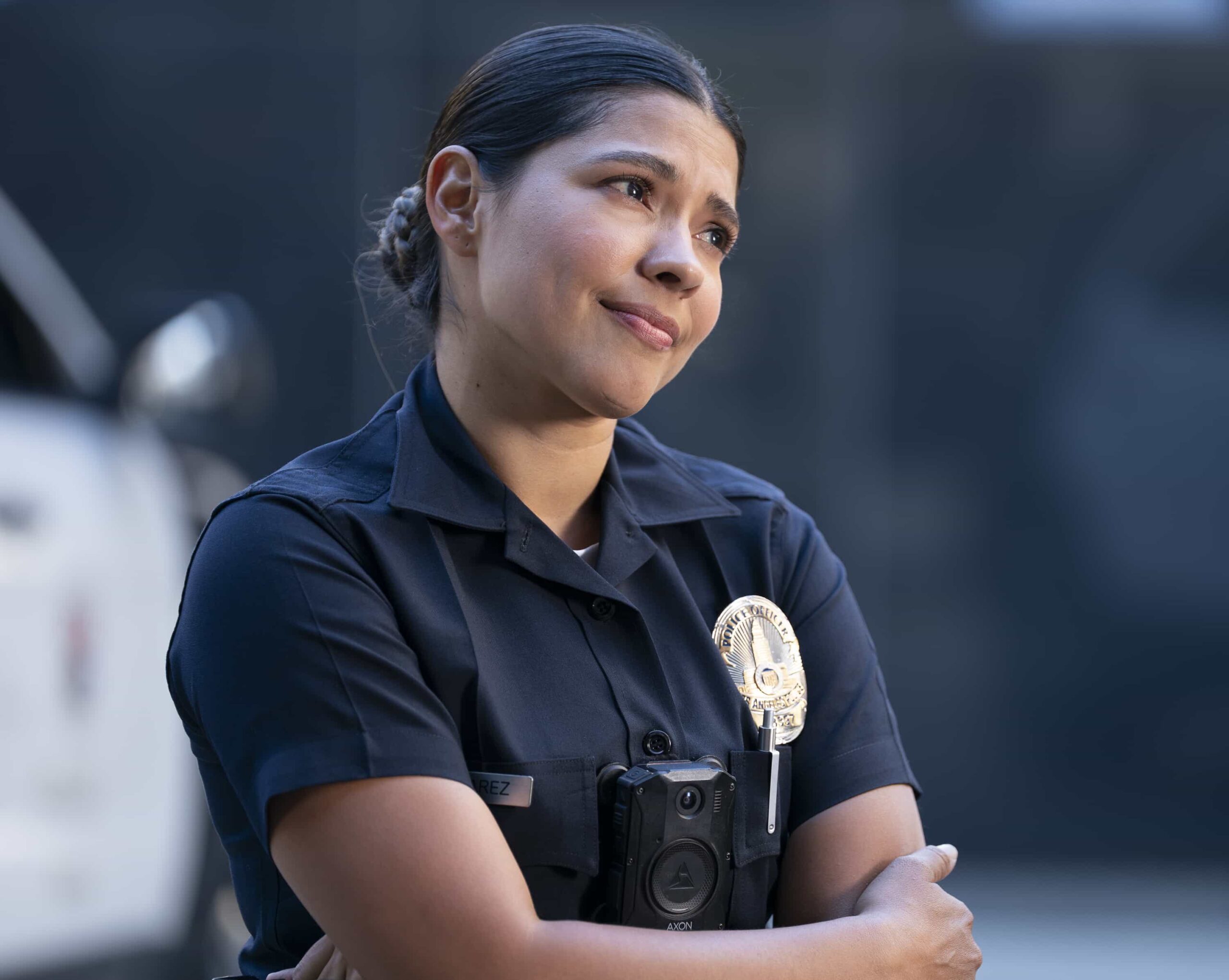 THE ROOKIE Season 8 Episode 10 - “His Name Was Martin” - Nolan, Harper and Miles face a dangerous situation when a routine check takes a sudden turn. Meanwhile, Bailey conducts a covert investigation at the Pentagon at the request of Lt. Grey. MONDAY, MARCH 9 (10:00-11:00 p.m. EDT) on ABC. (Disney/Mike Taing) 
LISSETH CHAVEZ