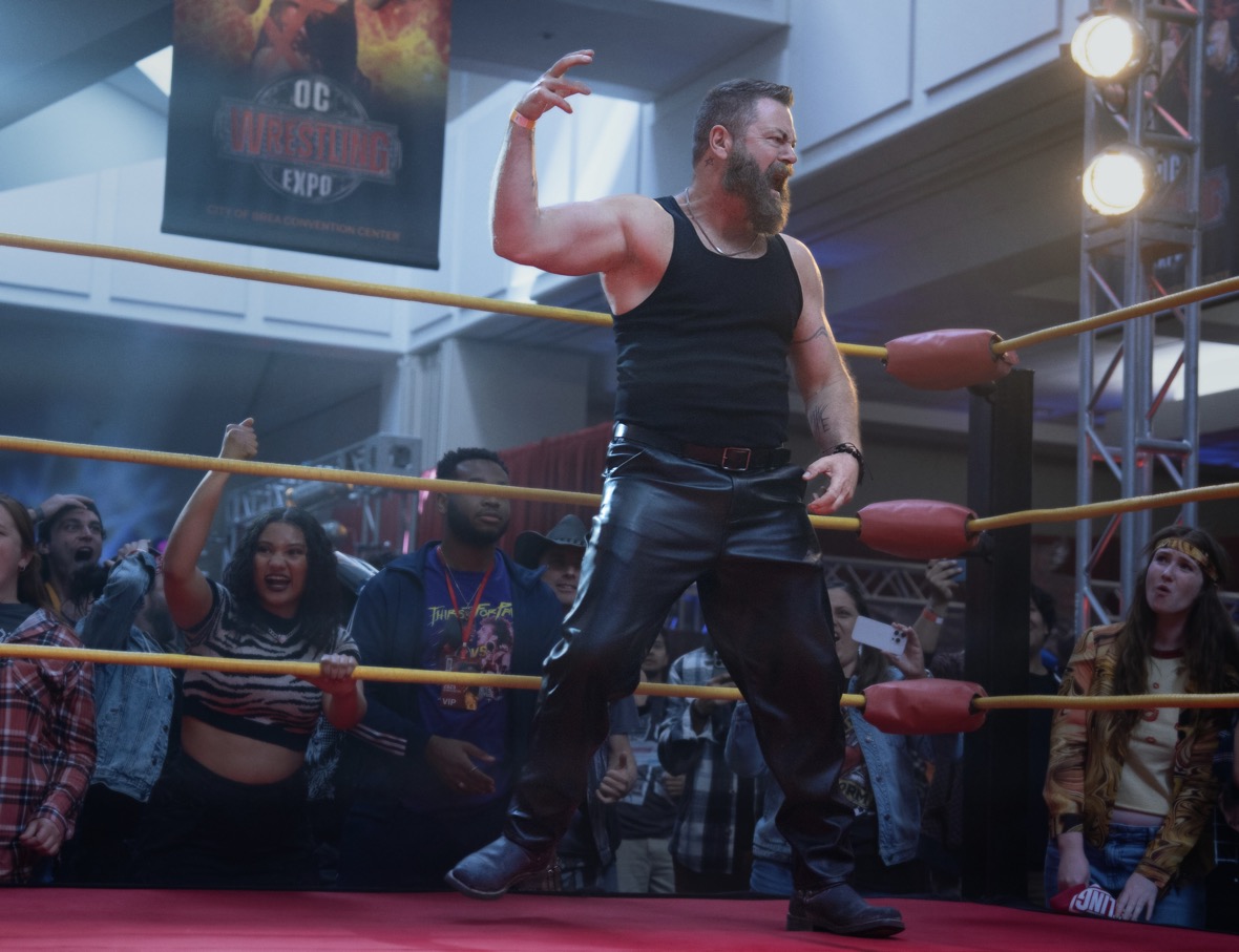 Nick Offerman in "Margo’s Got Money Troubles," premiering April 15, 2026 on Apple TV.