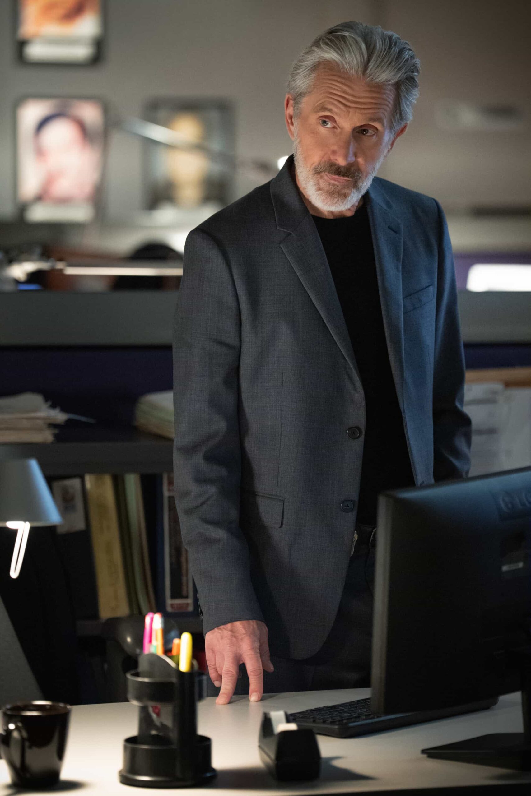 NCIS Season 23 Episode 11 Photo “Army of One” – When a desperate man barricades himself inside an ammo warehouse, Knight is the only negotiator he’ll talk to, claiming she once saved him before. As explosives tick and trust frays, Knight clashes with the CID officer running the standoff, each convinced theirs is the only way out, on the CBS Original series NCIS, Tuesday, March 10 (8:00-9:00 PM, ET/PT) on the CBS Television Network, and streaming on Paramount+  Pictured: Gary Cole as Special Agent Alden Parker  Photo: Robert Voets/CBS ©2025 CBS Broadcasting, Inc. All Rights Reserved.