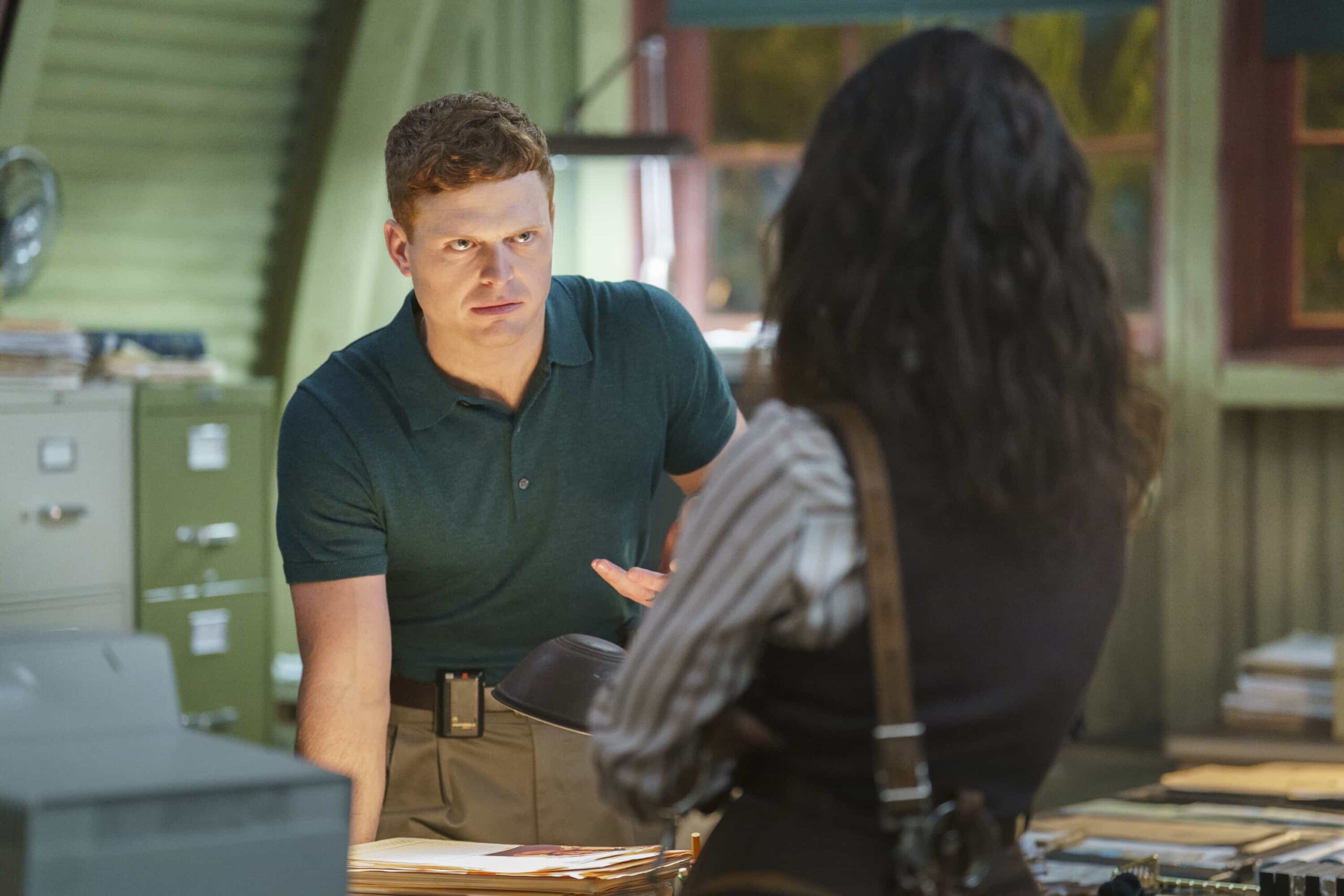 NCIS Origins Season 2 Episode 10 Picture “Lean on Me” – When a marine captain shows up at Camp Pendleton exhibiting symptoms of a fatal virus, NIS goes on lockdown and Gibbs is forced to take charge. As panic spreads, the team races to determine whether it really is a deadly outbreak or something else entirely, on NCIS: ORIGINS, Tuesday, March 10 (9:00-10:00 PM, ET/PT) on the CBS Television Network, and streaming on Paramount+ (live and on demand for Paramount+ Premium plan subscribers, or on demand for Paramount+ Essential subscribers the day after the episode airs)*.  Pictured: Caleb Foote as Bernard “Randy” Randolf.   Photo: Erik Voake/CBS ©2025 CBS Broadcasting, Inc. All Rights Reserved.