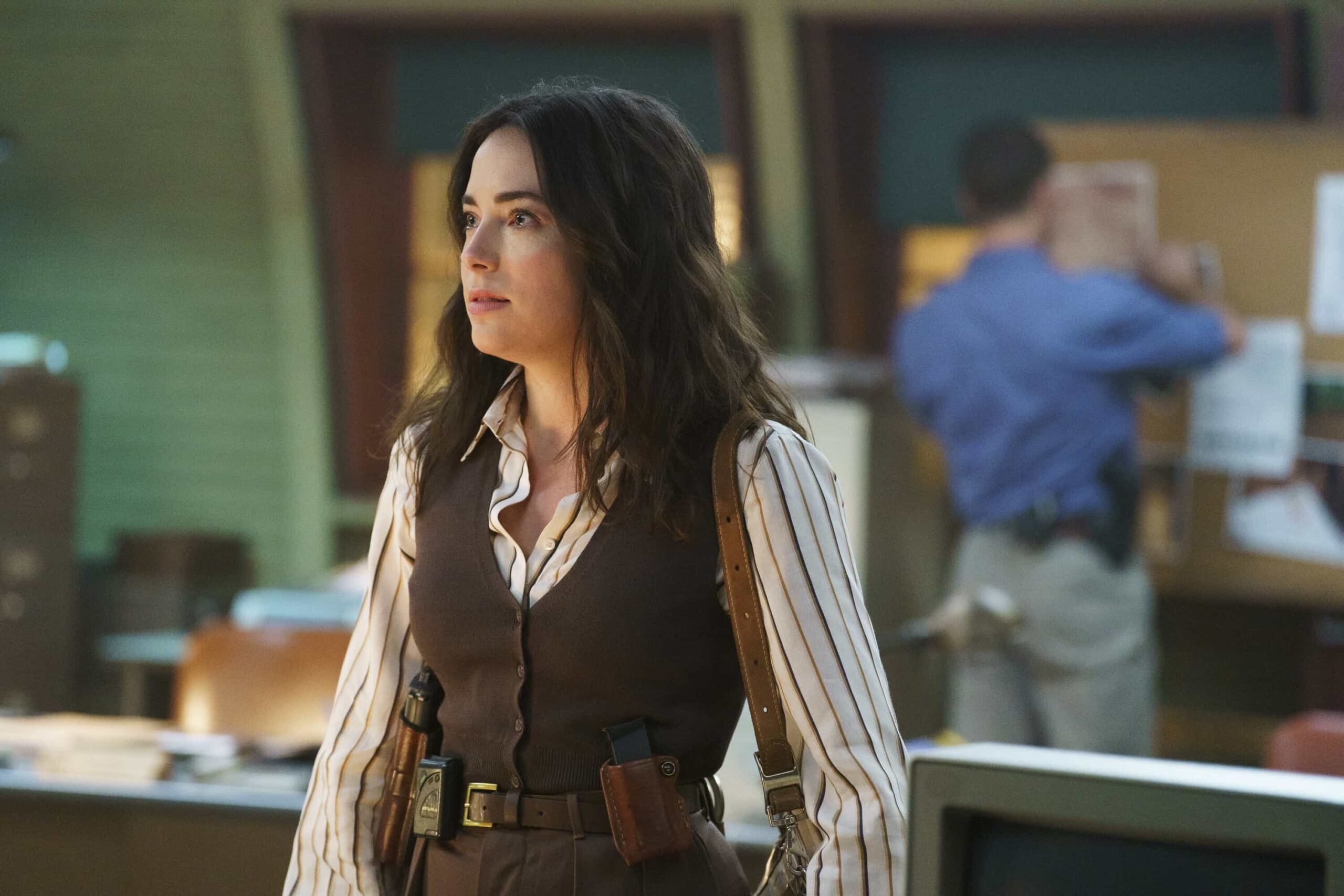 NCIS Origins Season 2 Episode 10 Promo “Lean on Me” – When a marine captain shows up at Camp Pendleton exhibiting symptoms of a fatal virus, NIS goes on lockdown and Gibbs is forced to take charge. As panic spreads, the team races to determine whether it really is a deadly outbreak or something else entirely, on NCIS: ORIGINS, Tuesday, March 10 (9:00-10:00 PM, ET/PT) on the CBS Television Network, and streaming on Paramount+ (live and on demand for Paramount+ Premium plan subscribers, or on demand for Paramount+ Essential subscribers the day after the episode airs)*.  Pictured: Mariel Molino as Cecilia “Lala” Dominguez.  Photo: Erik Voake/CBS ©2025 CBS Broadcasting, Inc. All Rights Reserved.