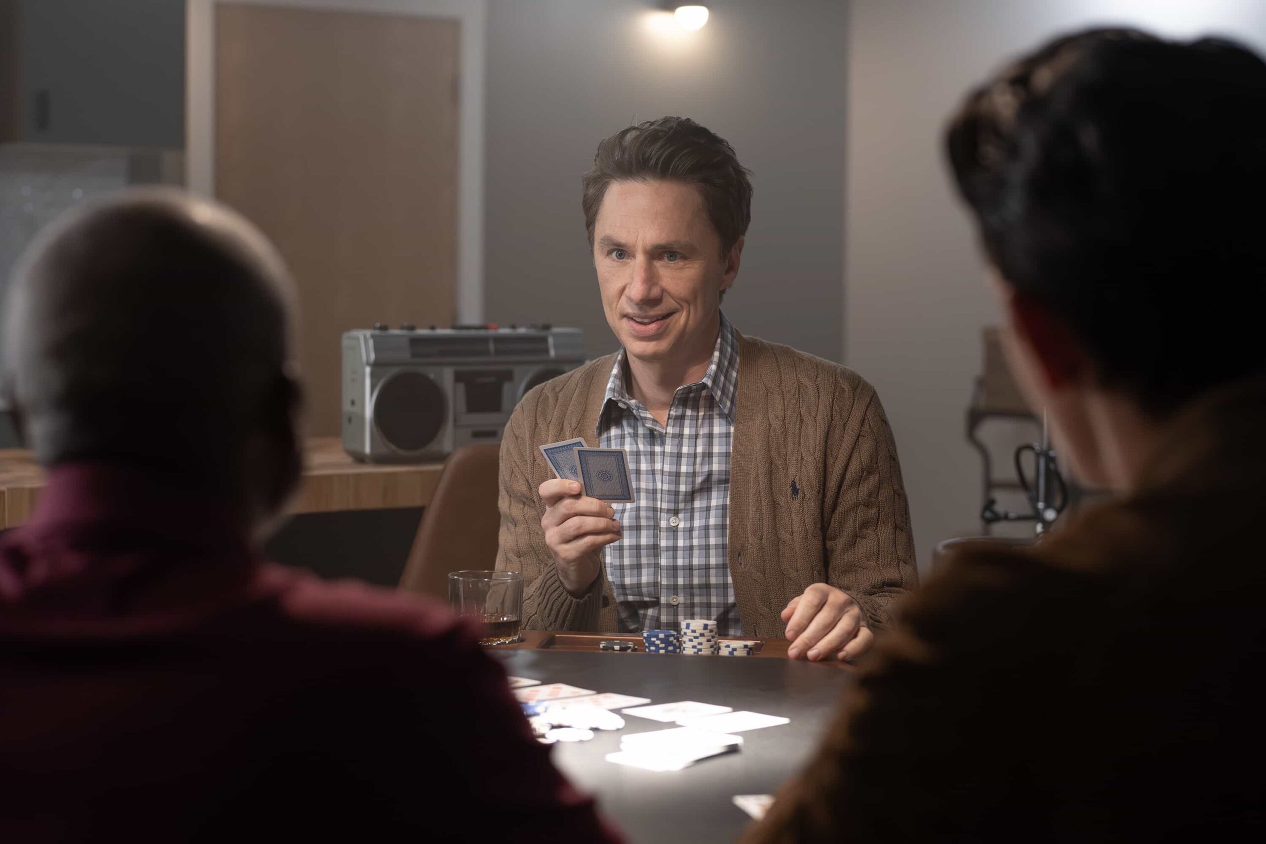 SCRUBS - “My Poker Face” - To relive their glory days, J.D. plans a poker night with Turk. Elsewhere, competition brews between the medical and surgical interns, while Elliot decides how to handle a social media-obsessed patient. WEDNESDAY, MARCH 11 (8:00-8:30 p.m. EDT) on ABC. (Disney/Darko Sikman) 
ZACH BRAFF
