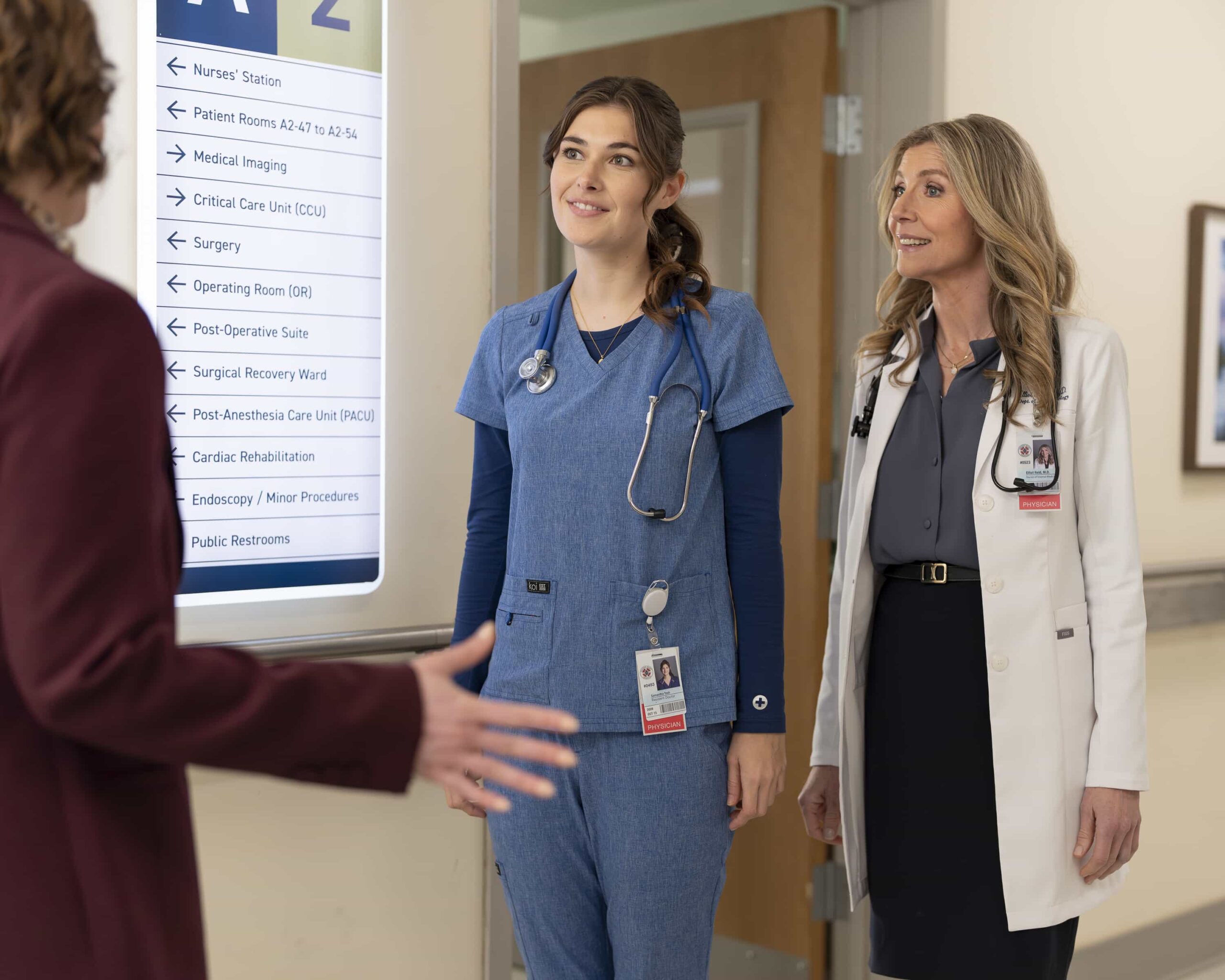 SCRUBS Season 10 Episode 4 - “My Poker Face” - To relive their glory days, J.D. plans a poker night with Turk. Elsewhere, competition brews between the medical and surgical interns, while Elliot decides how to handle a social media-obsessed patient. WEDNESDAY, MARCH 11 (8:00-8:30 p.m. EDT) on ABC. (Disney/Darko Sikman) 
AVA BUNN, SARAH CHALKE