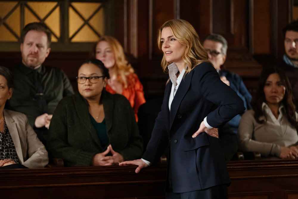 LAW & ORDER -- "Bright Lights" Episode 25015 -- Pictured: Susan Meisner as Attorney Allison Whitt -- (Photo by: Virginia Sherwood/NBC)