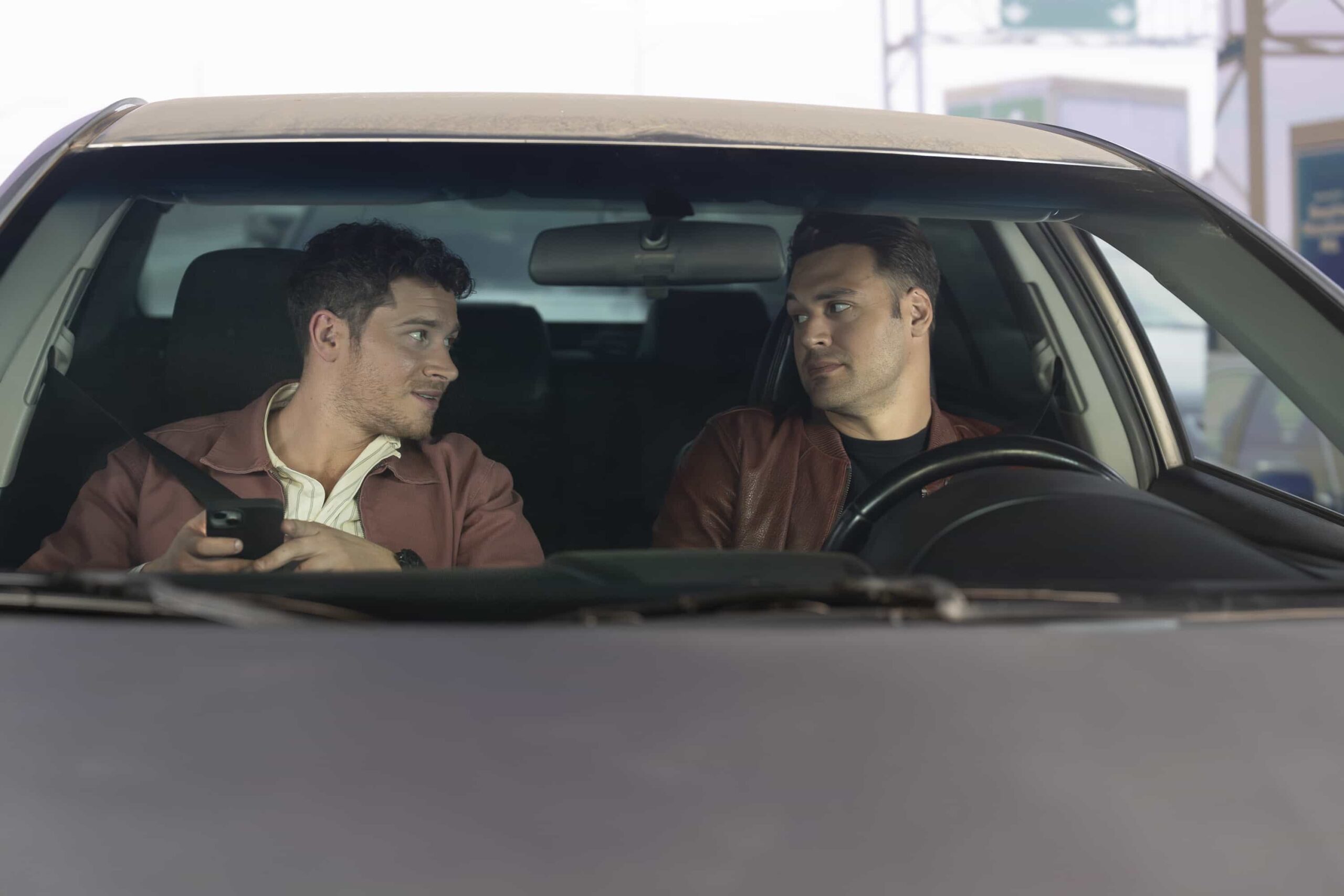 9-1-1  Season 9 Episode 13 -“Mother’s Boy” - Eddie and Buck’s flight back to Los Angeles is cancelled following the National Firefighter Games. Hoping to be home for Hen’s birthday, they decide a cross-country road trip is the fastest way, until they get offtrack and Buck goes missing. THURSDAY, MARCH 12 (8:00-9:00 p.m. EDT) on ABC. (Disney/Christopher Willard) 
OLIVER STARK, RYAN GUZMAN